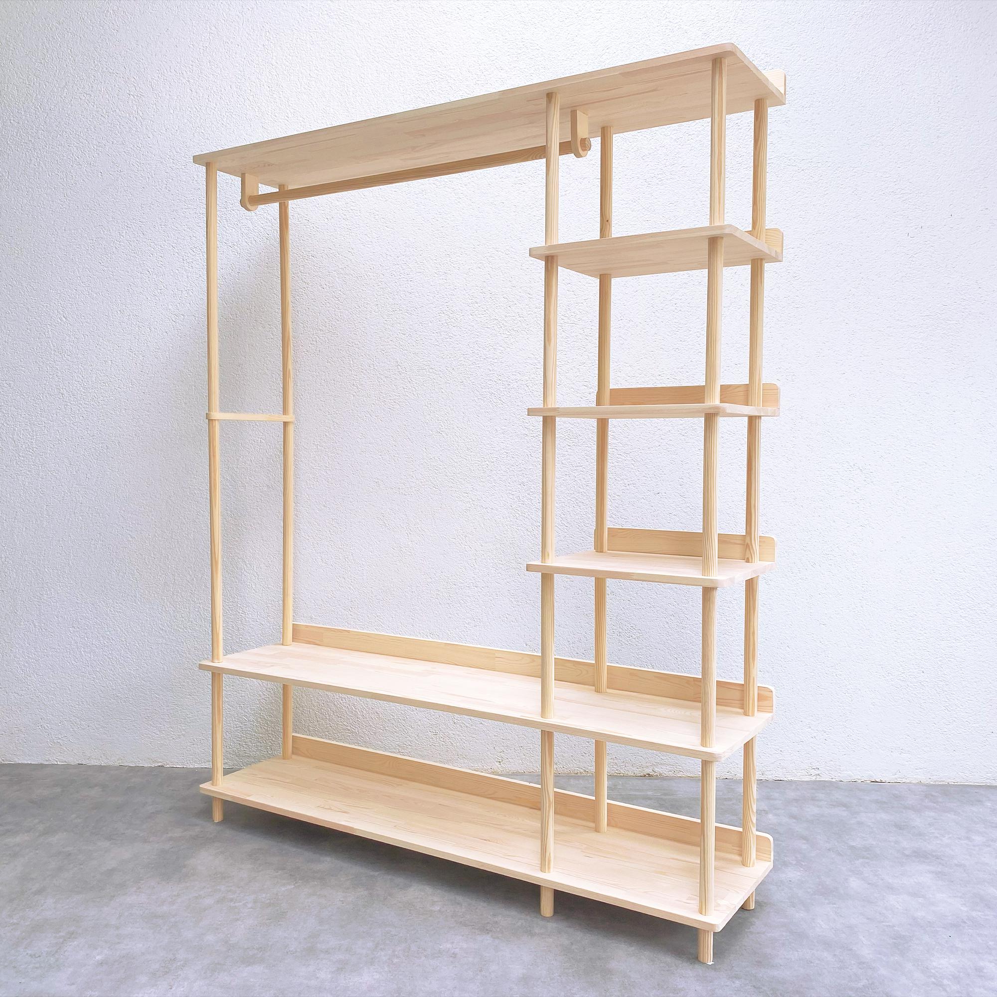 Wooden Open Wardrobe, Clothes Storage