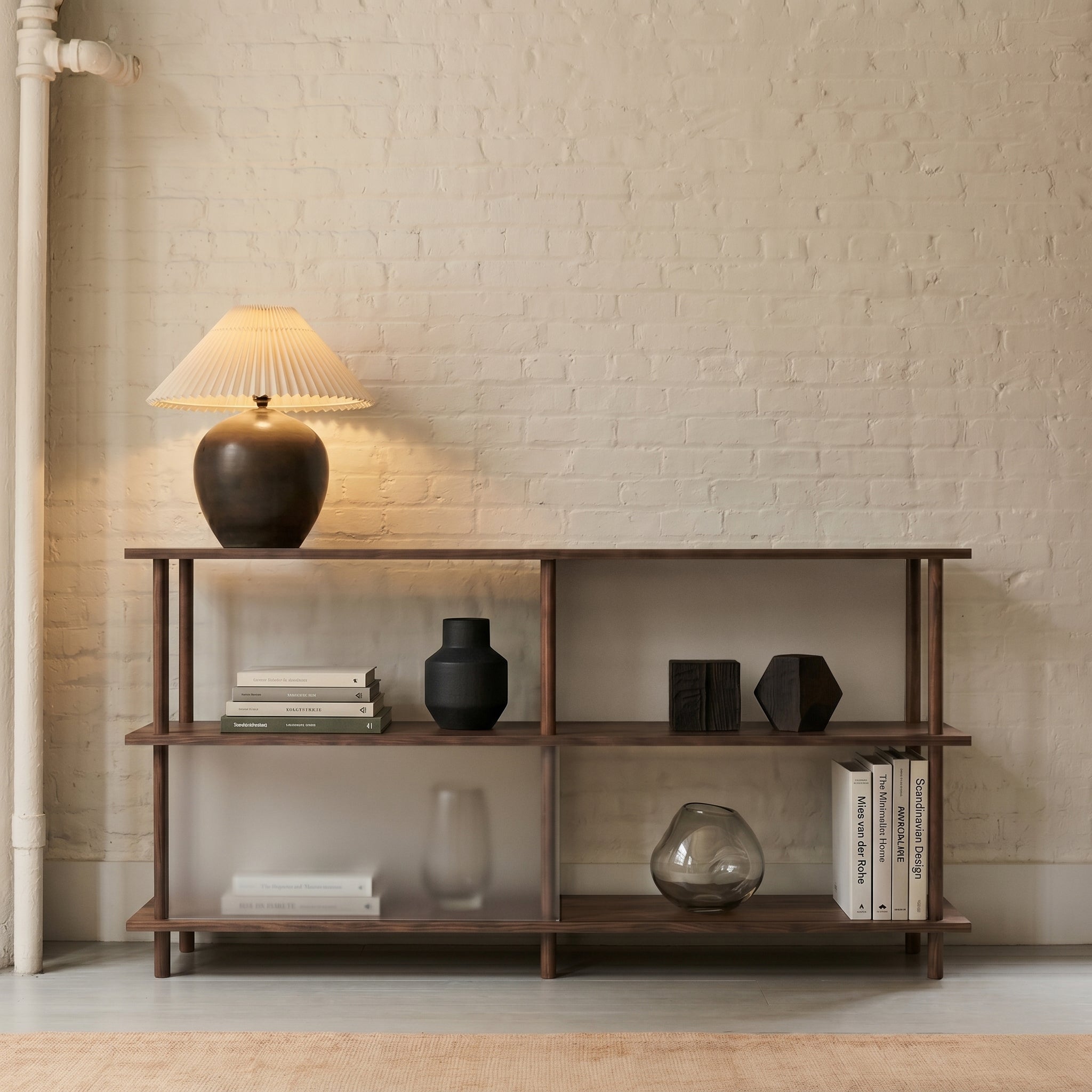3-Tier Plexiglass Shelving Unit