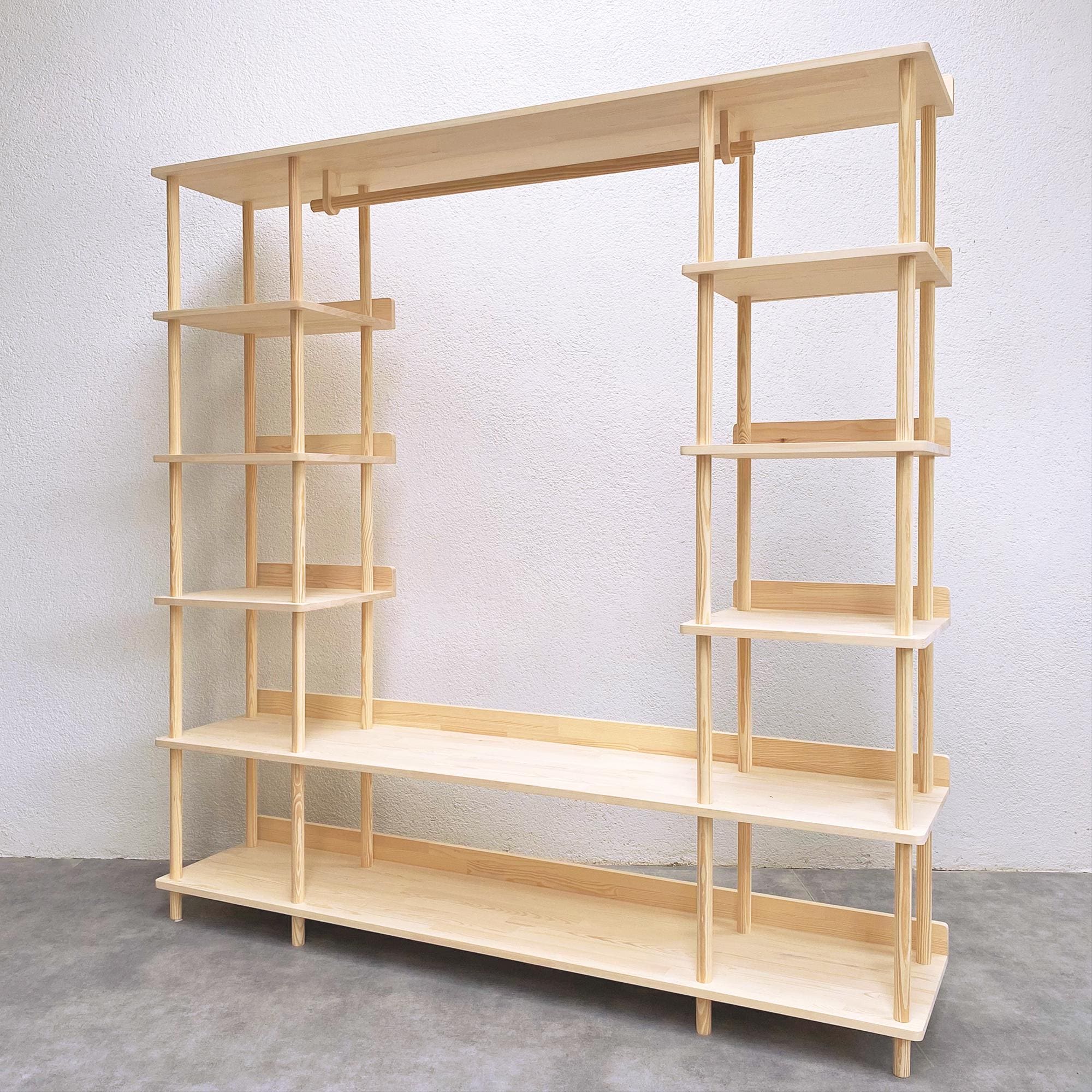 Wooden Open Wardrobe, Clothes Storage