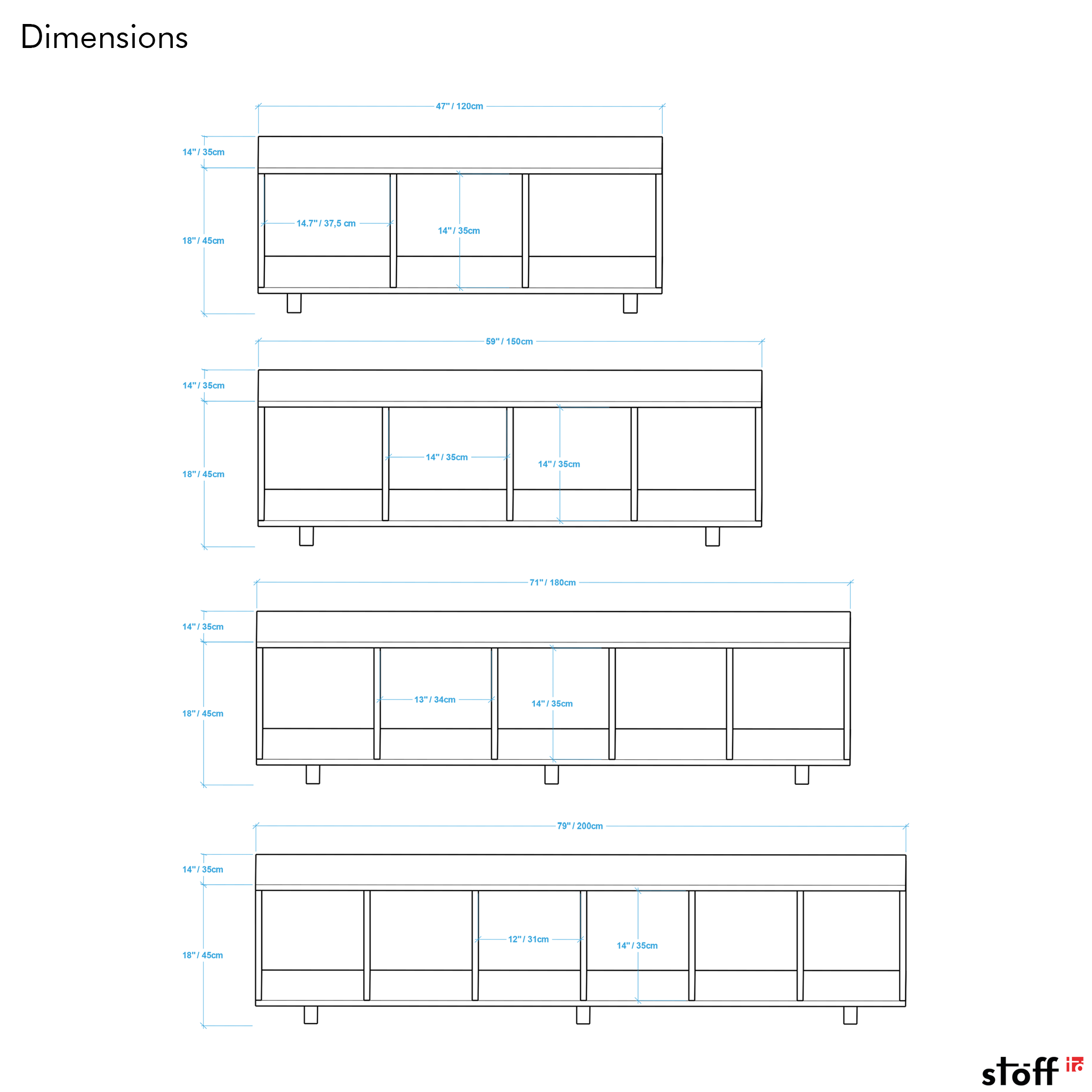 Record Player Stand & Open Low Bookshelf