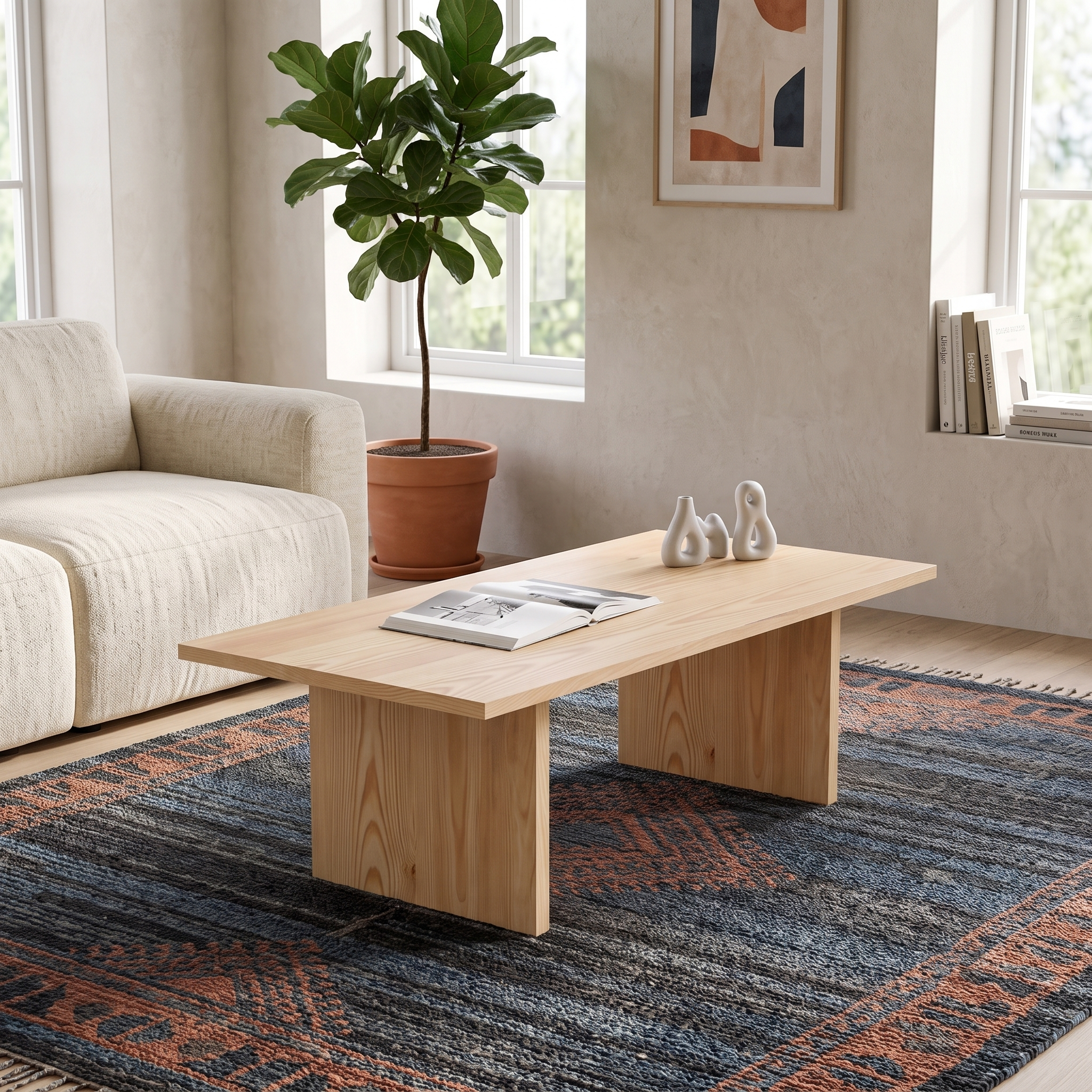 Solid Wood Coffee Table