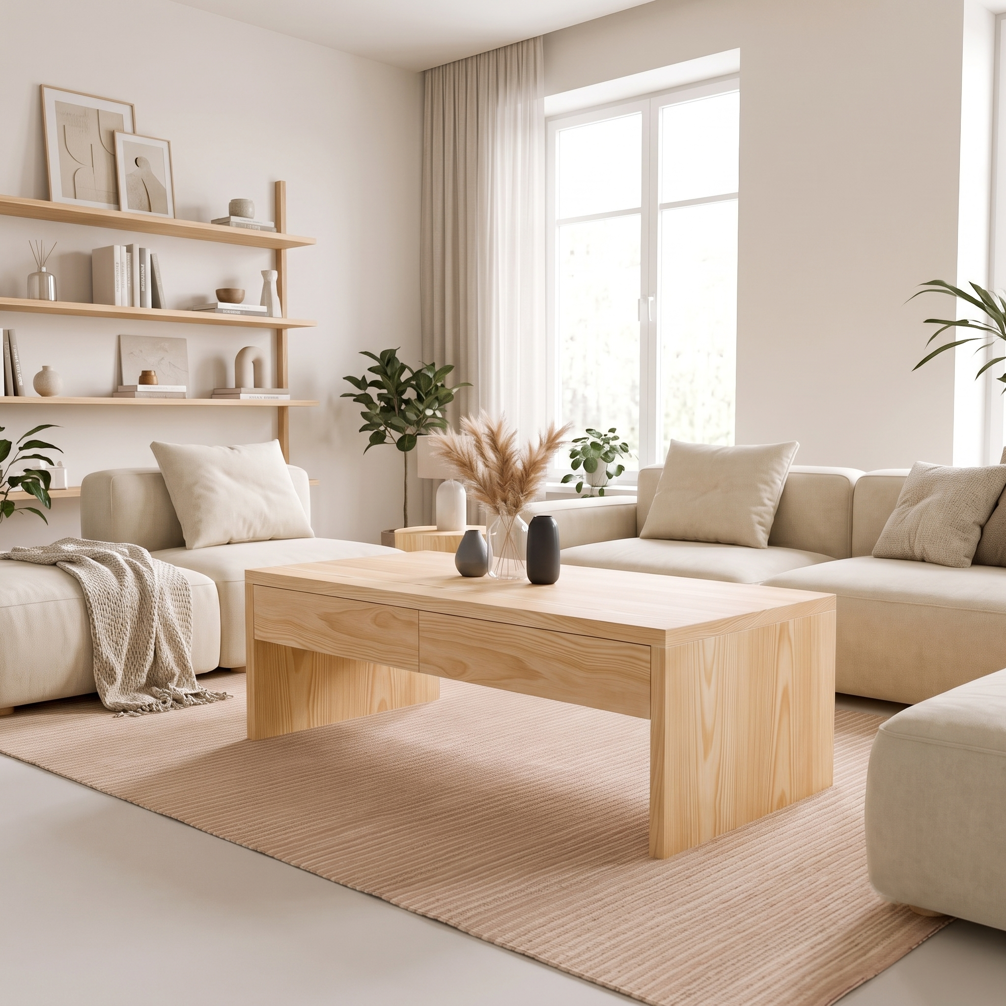 Coffee Table with Drawers