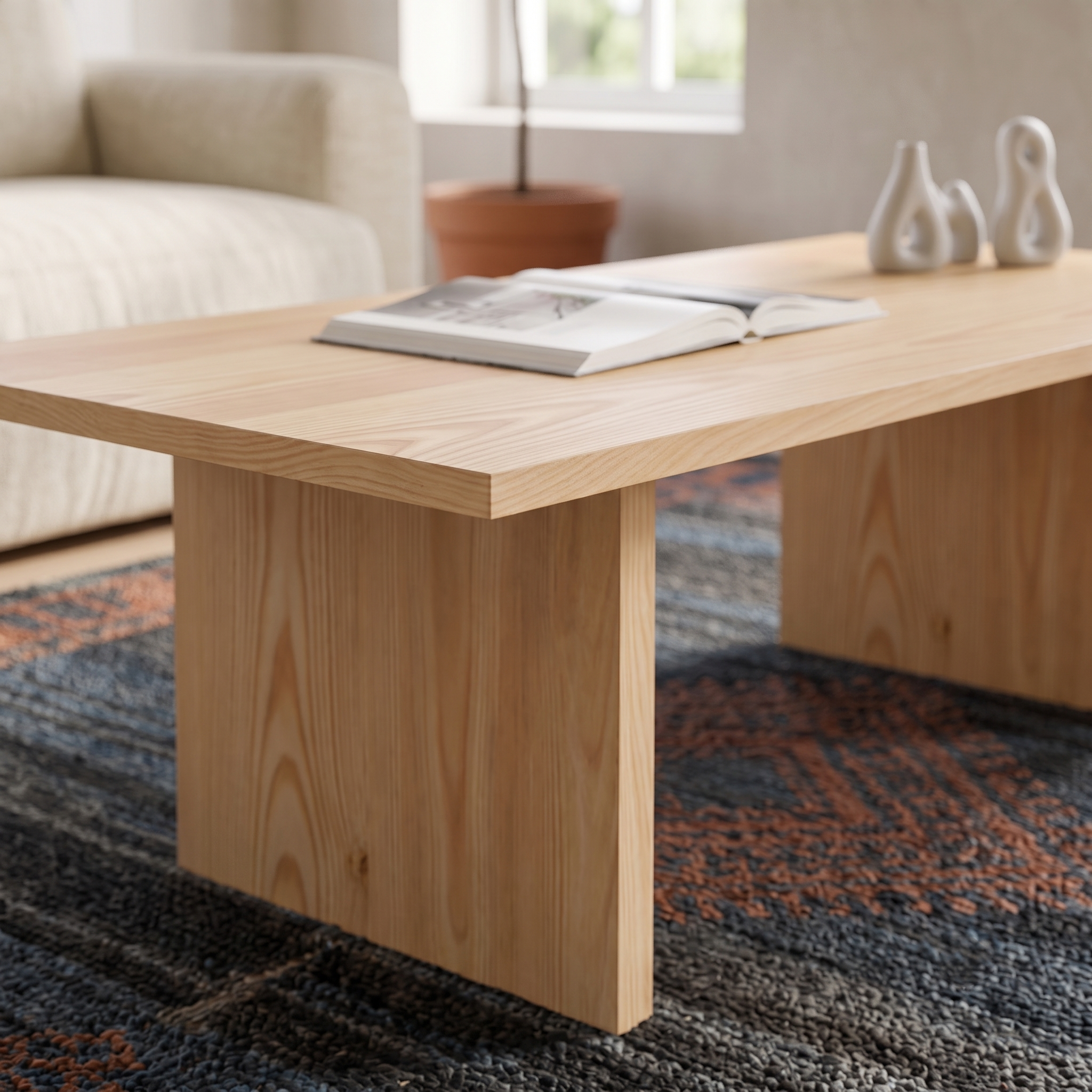 Solid Wood Coffee Table