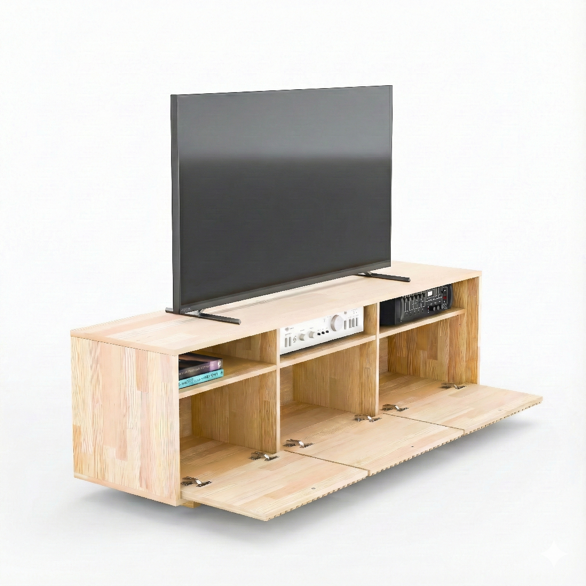 Solid Wood Media Console & Tv Stand M7