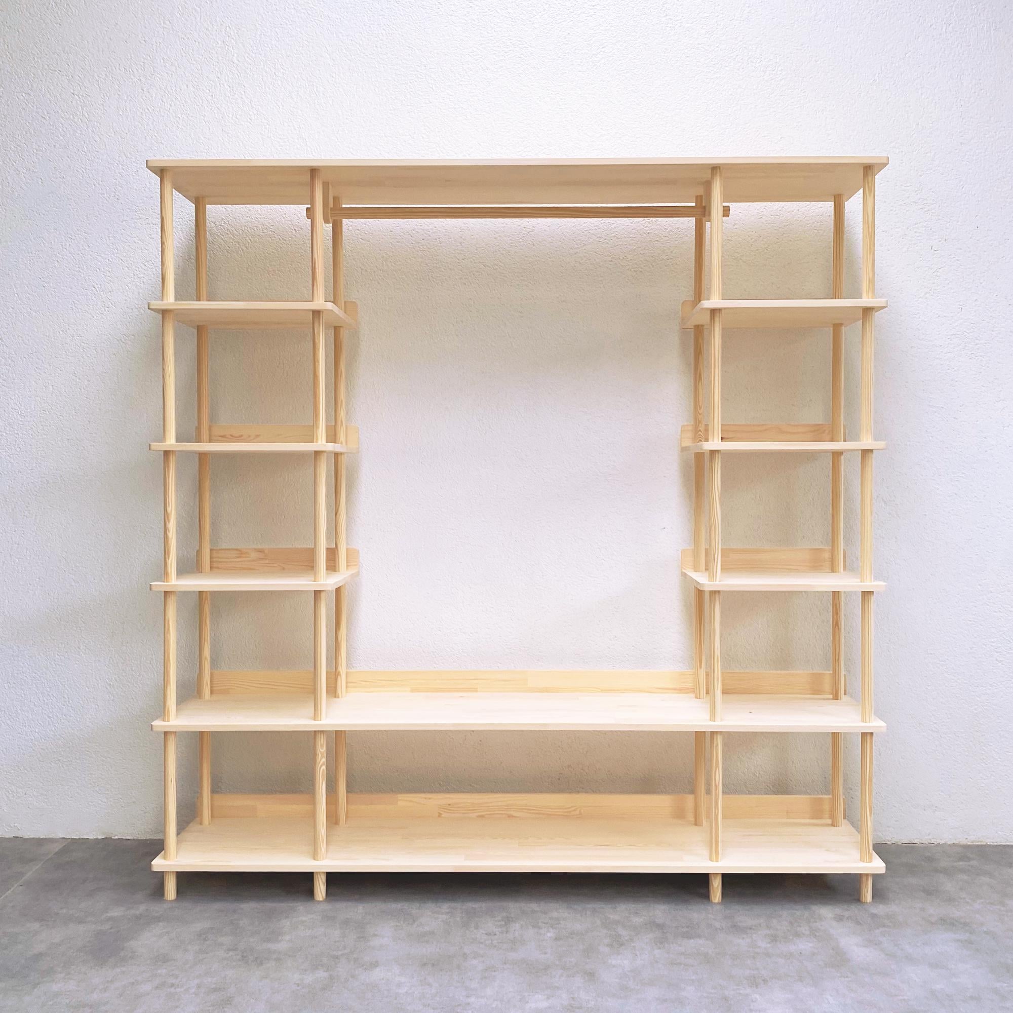 Wooden Open Wardrobe, Clothes Storage