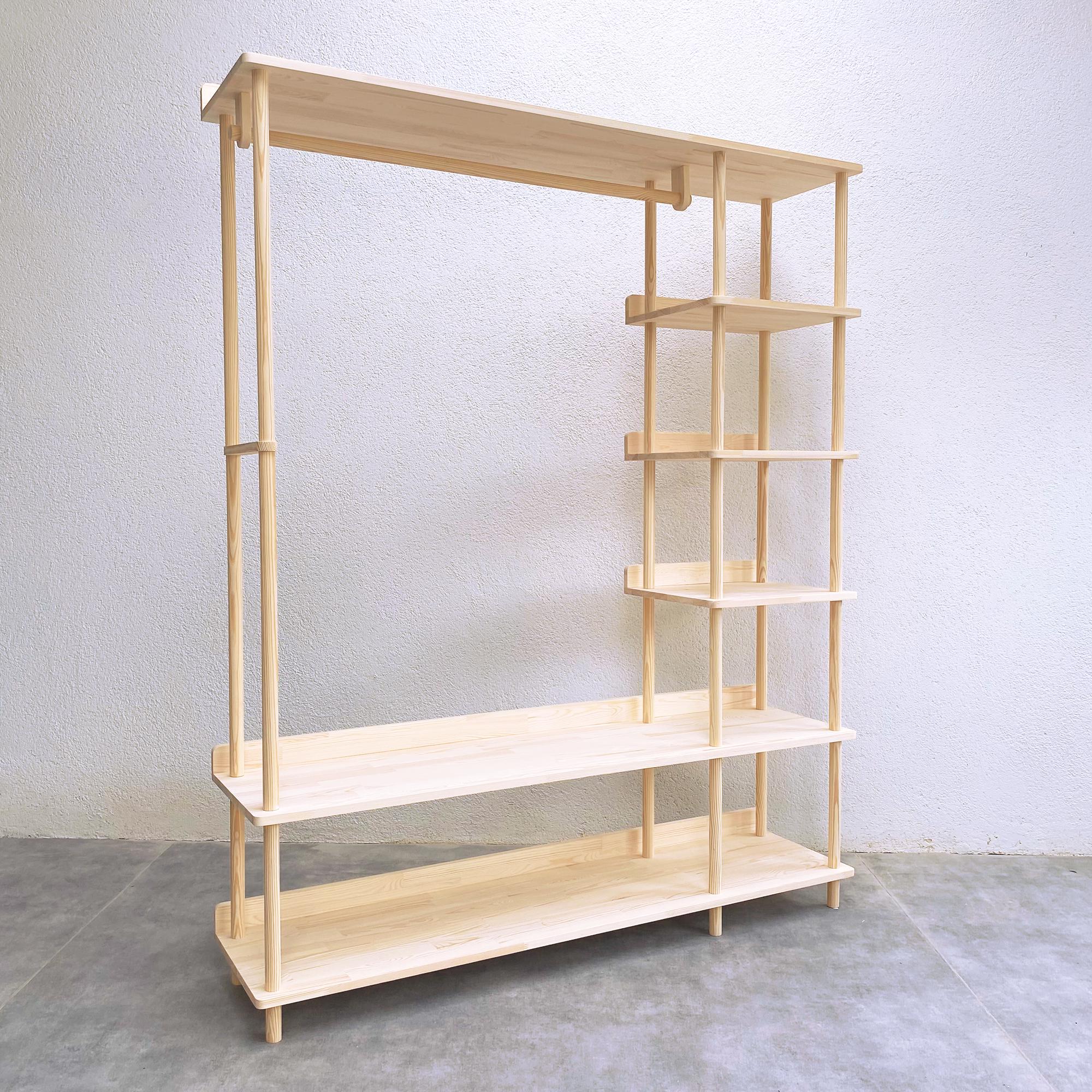 Wooden Open Wardrobe, Clothes Storage