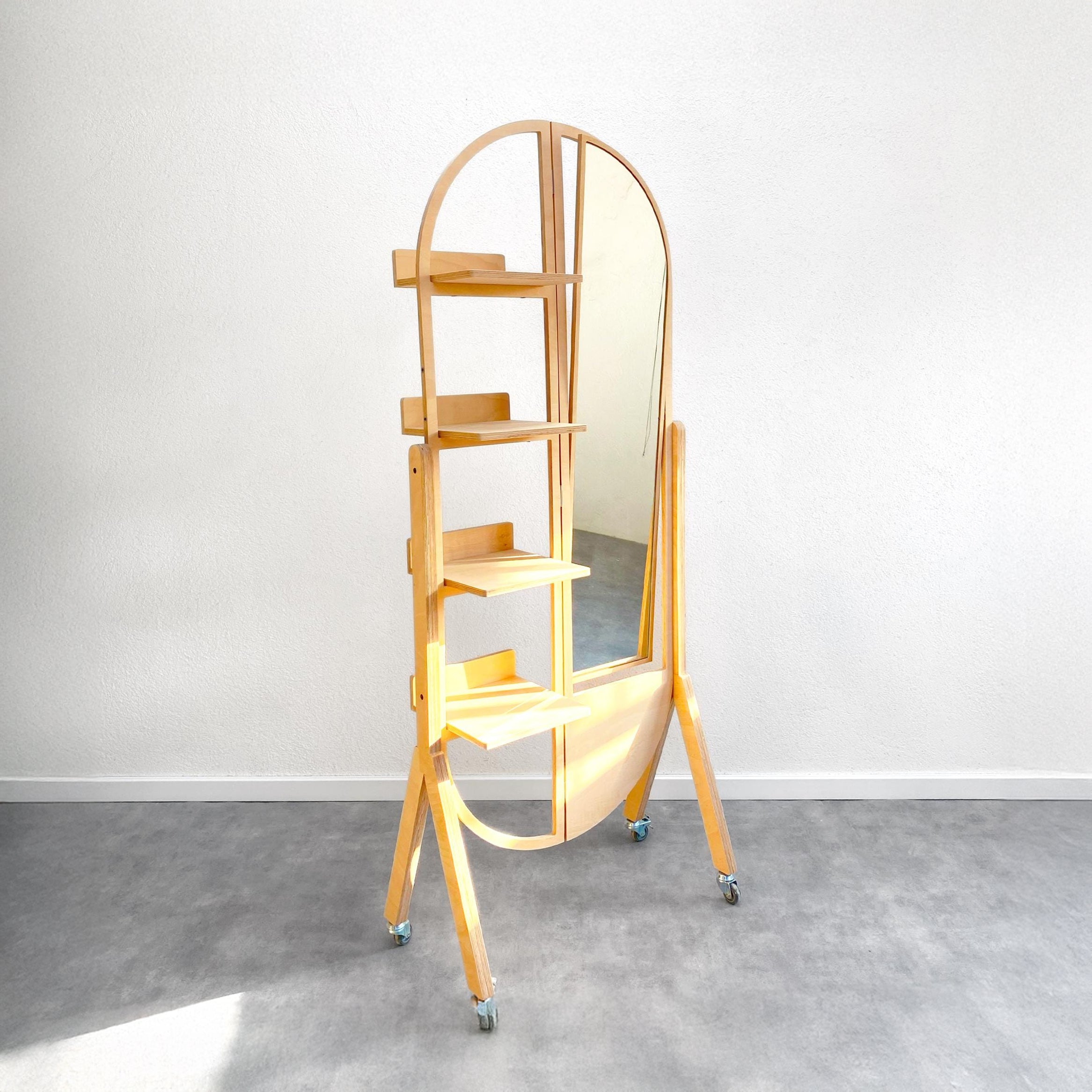 Display Stand with Mirror