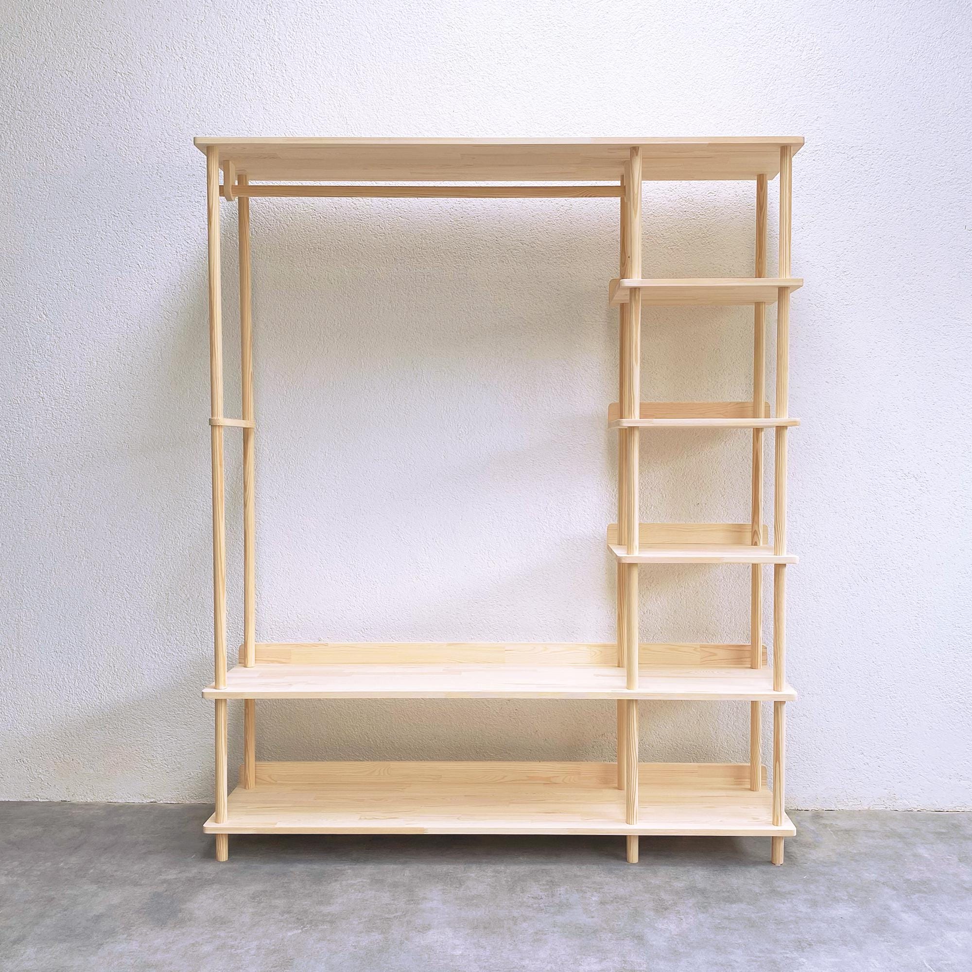 Wooden Open Wardrobe, Clothes Storage