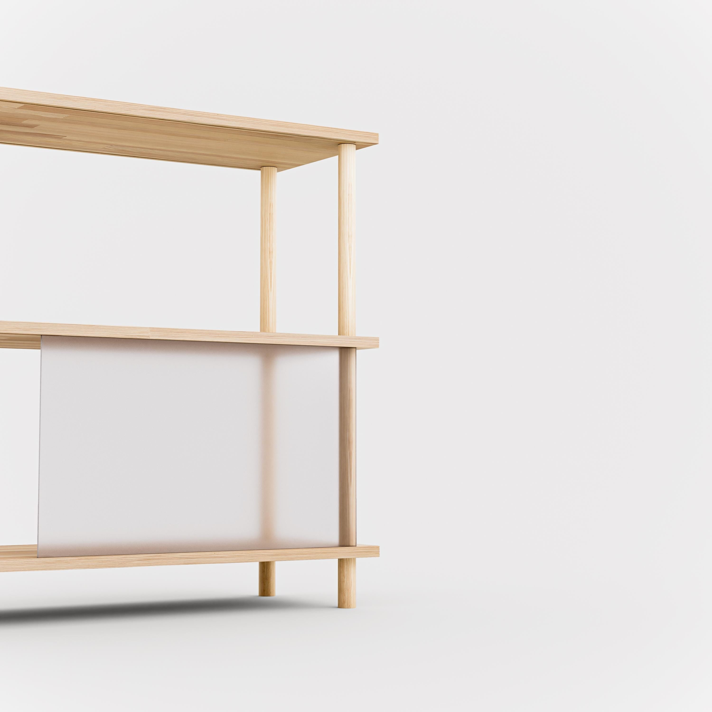 3-Tier Plexiglass Shelving Unit