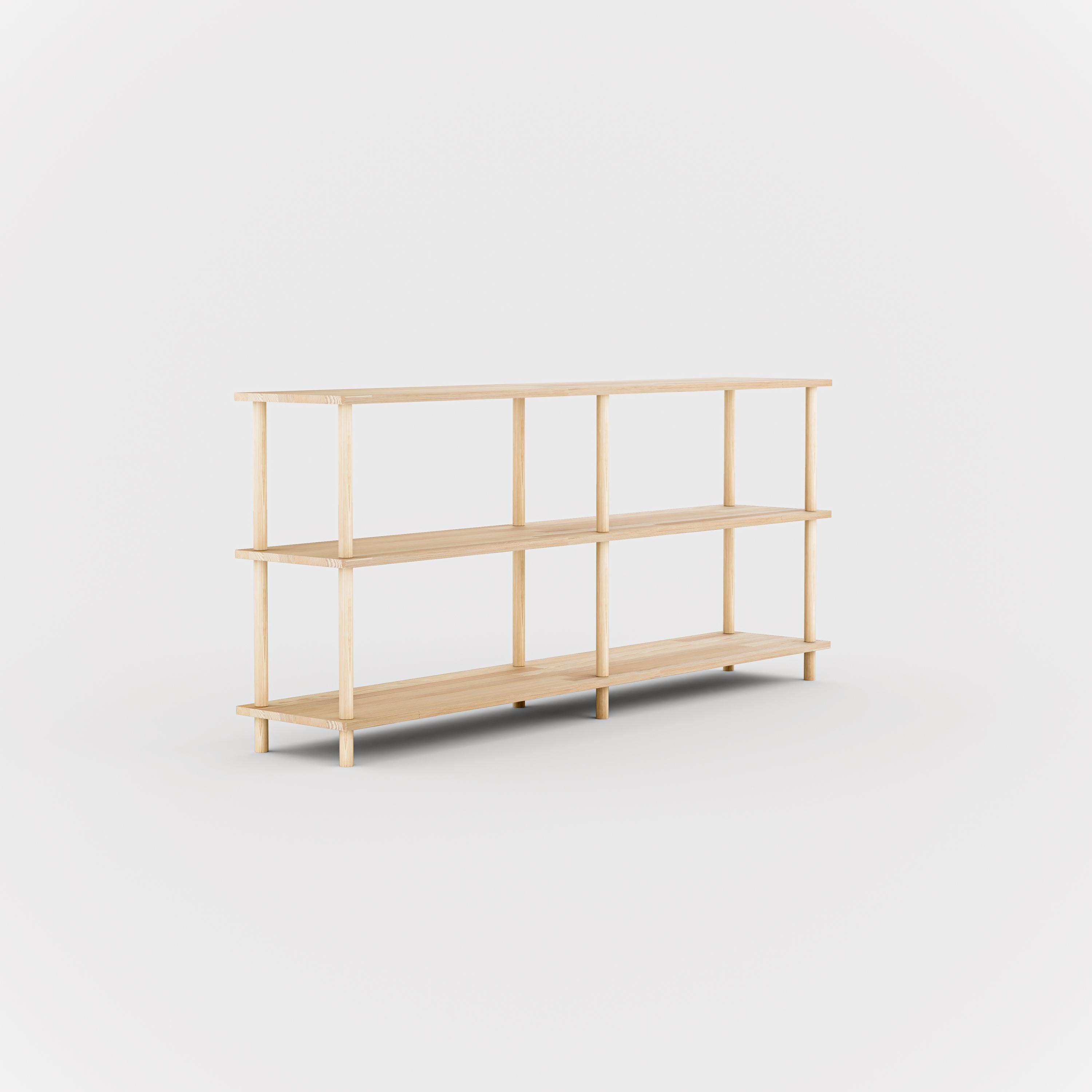 Solid Wood 3-Tier Shelving Unit