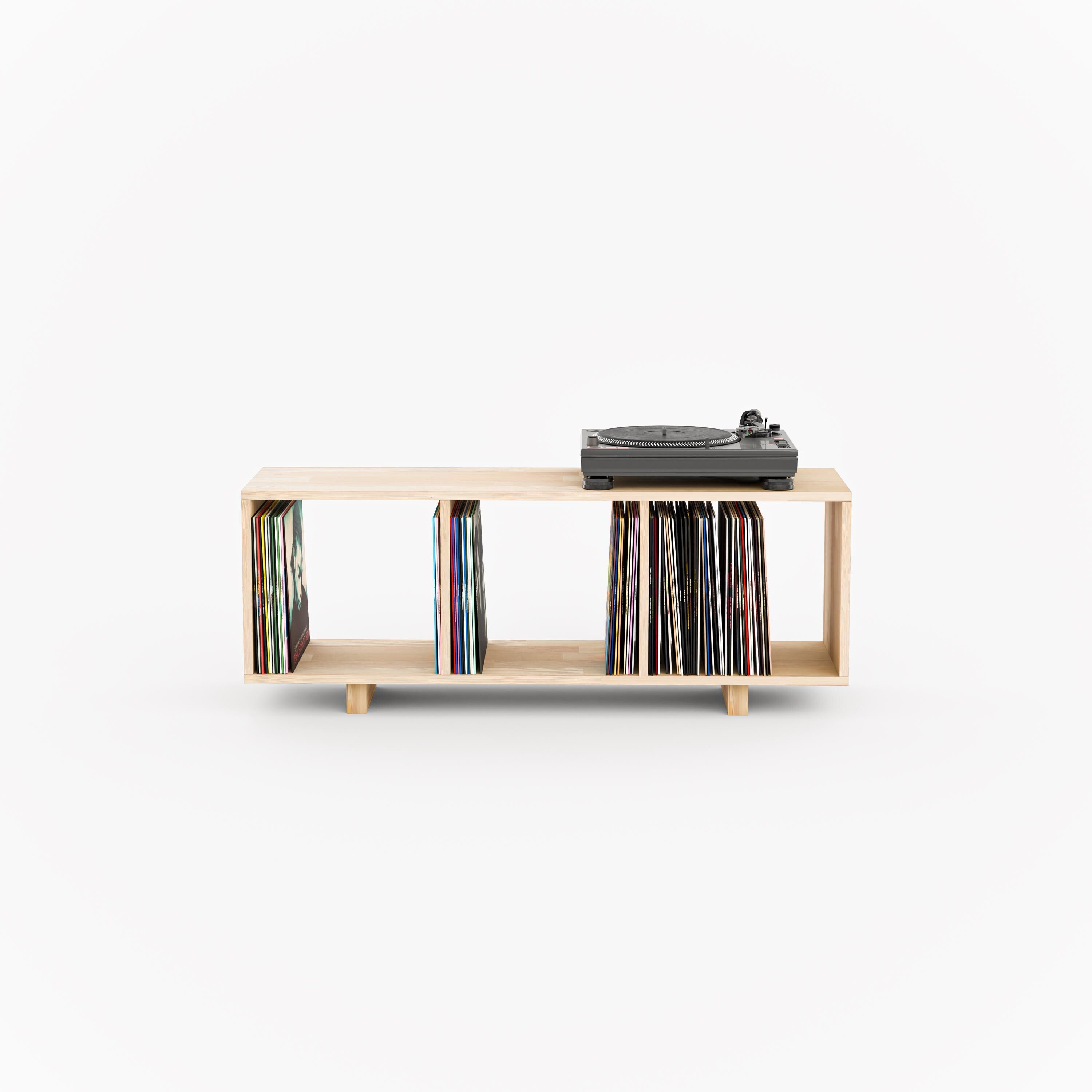 Record Player Stand & Open Low Bookshelf