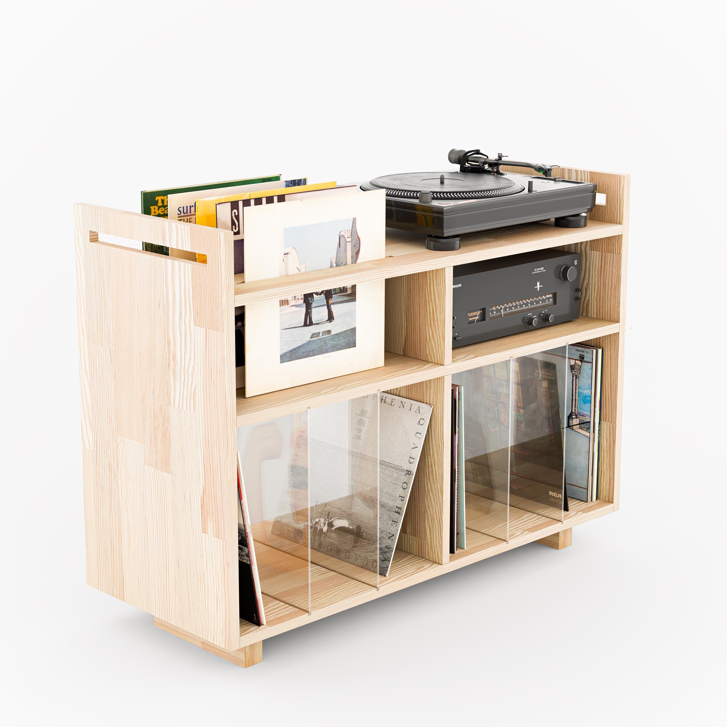 Vinyl Record Display & Turntable Stand