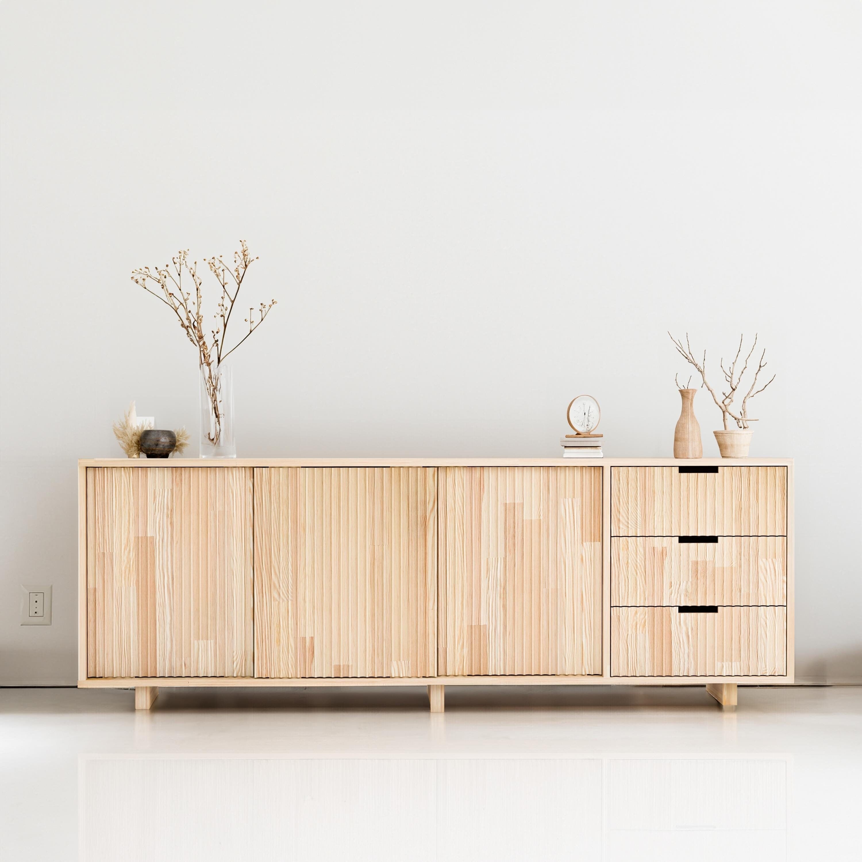 Solid Wood Drawer Sideboard
