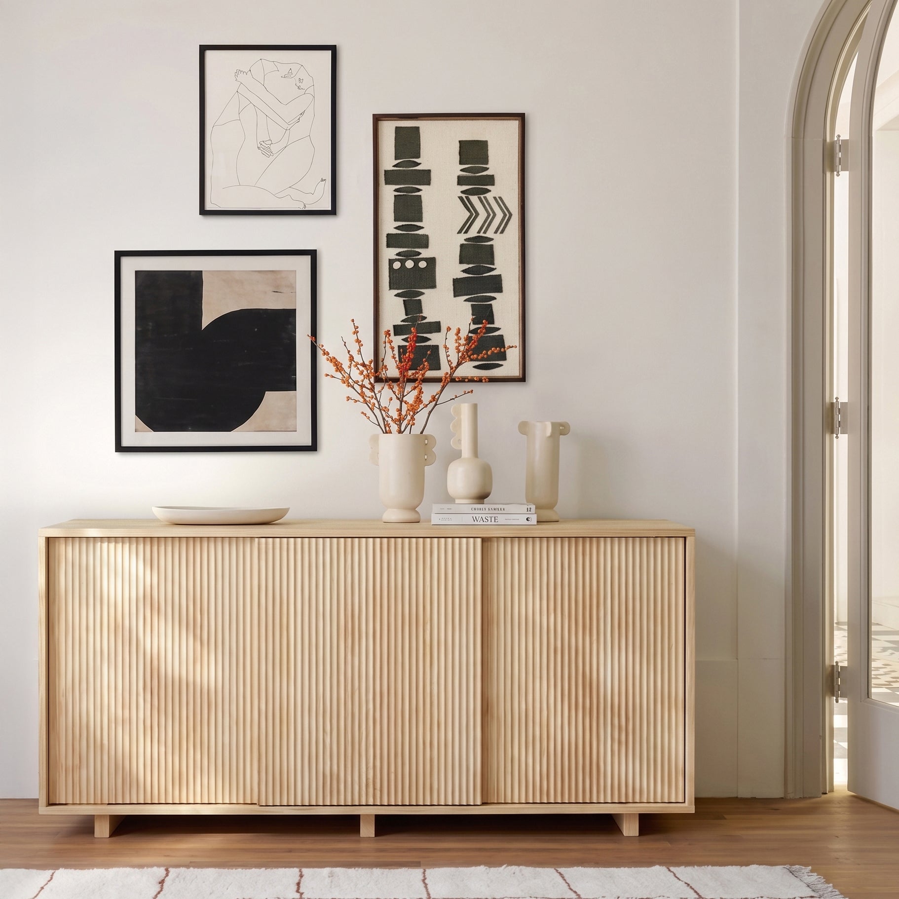 Solid Wood Sideboard M6