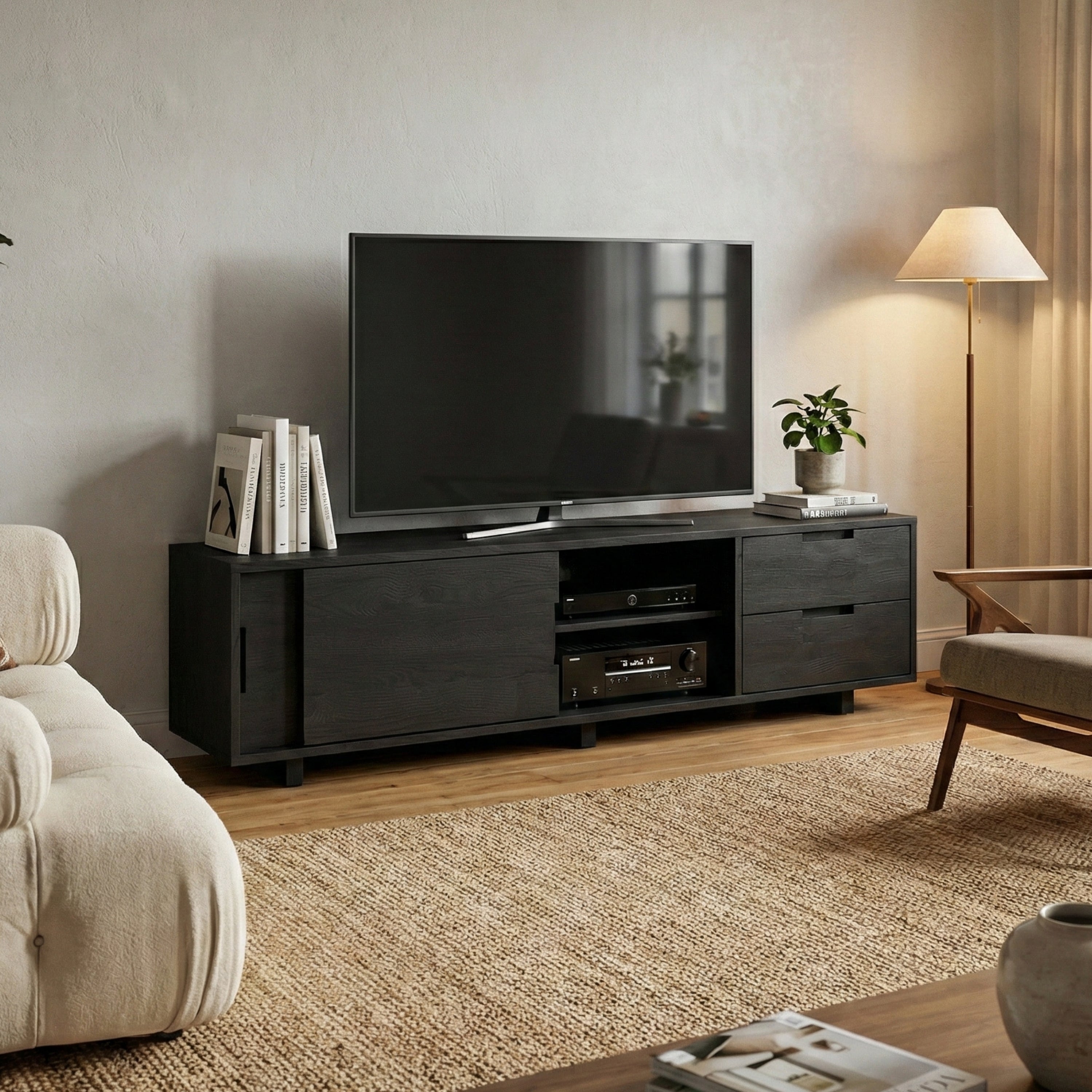 Media Console with Drawers