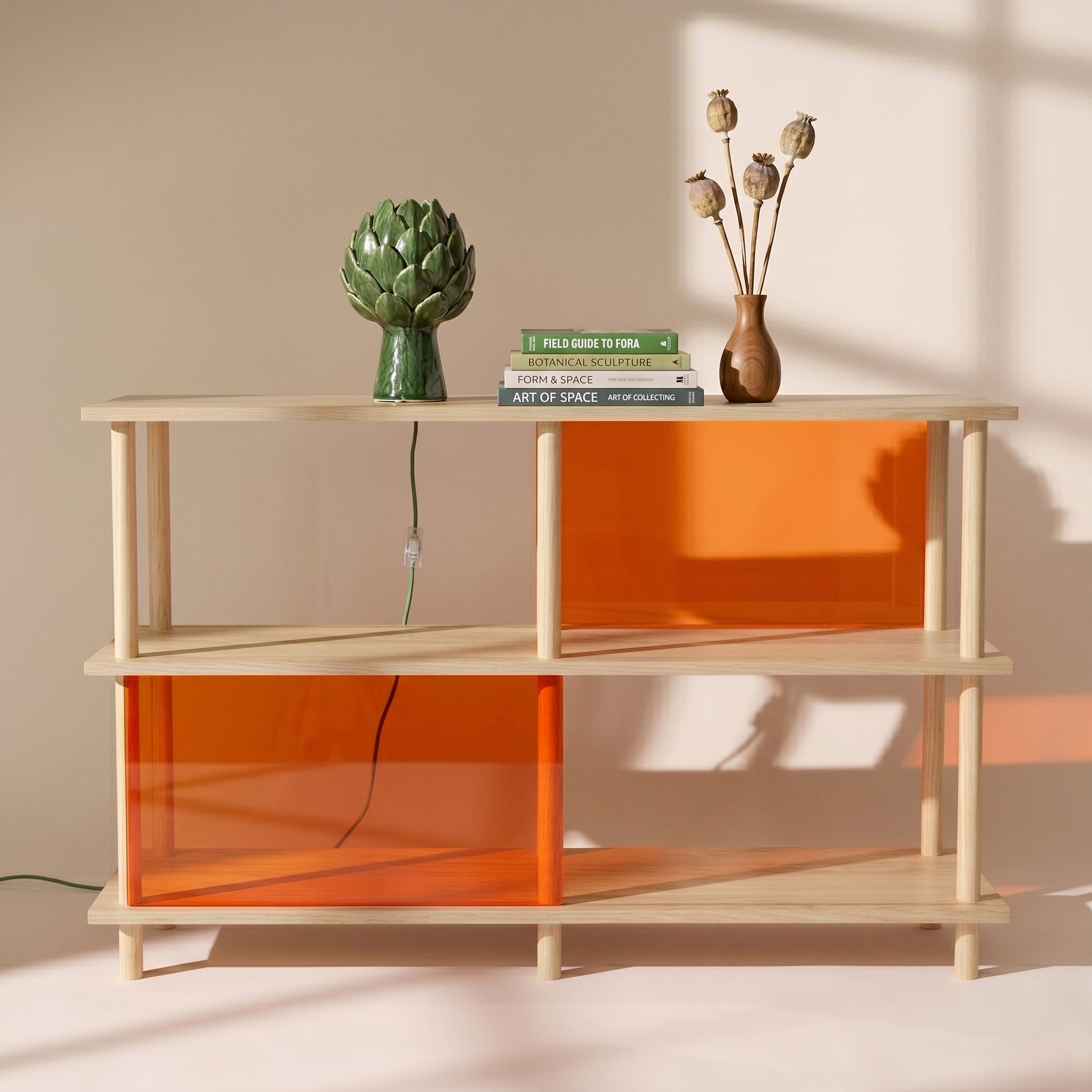 3-Tier Plexiglass Shelving Unit
