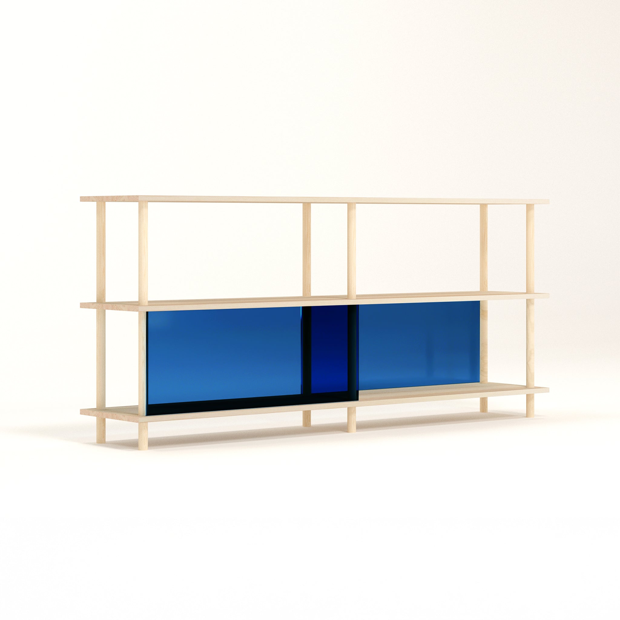 3-Tier Plexiglass Shelving Unit