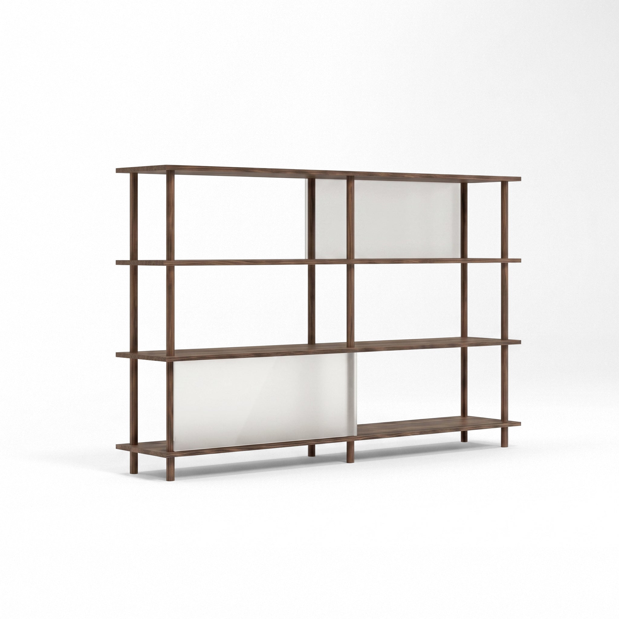 4-Tier Plexiglass Shelving Unit