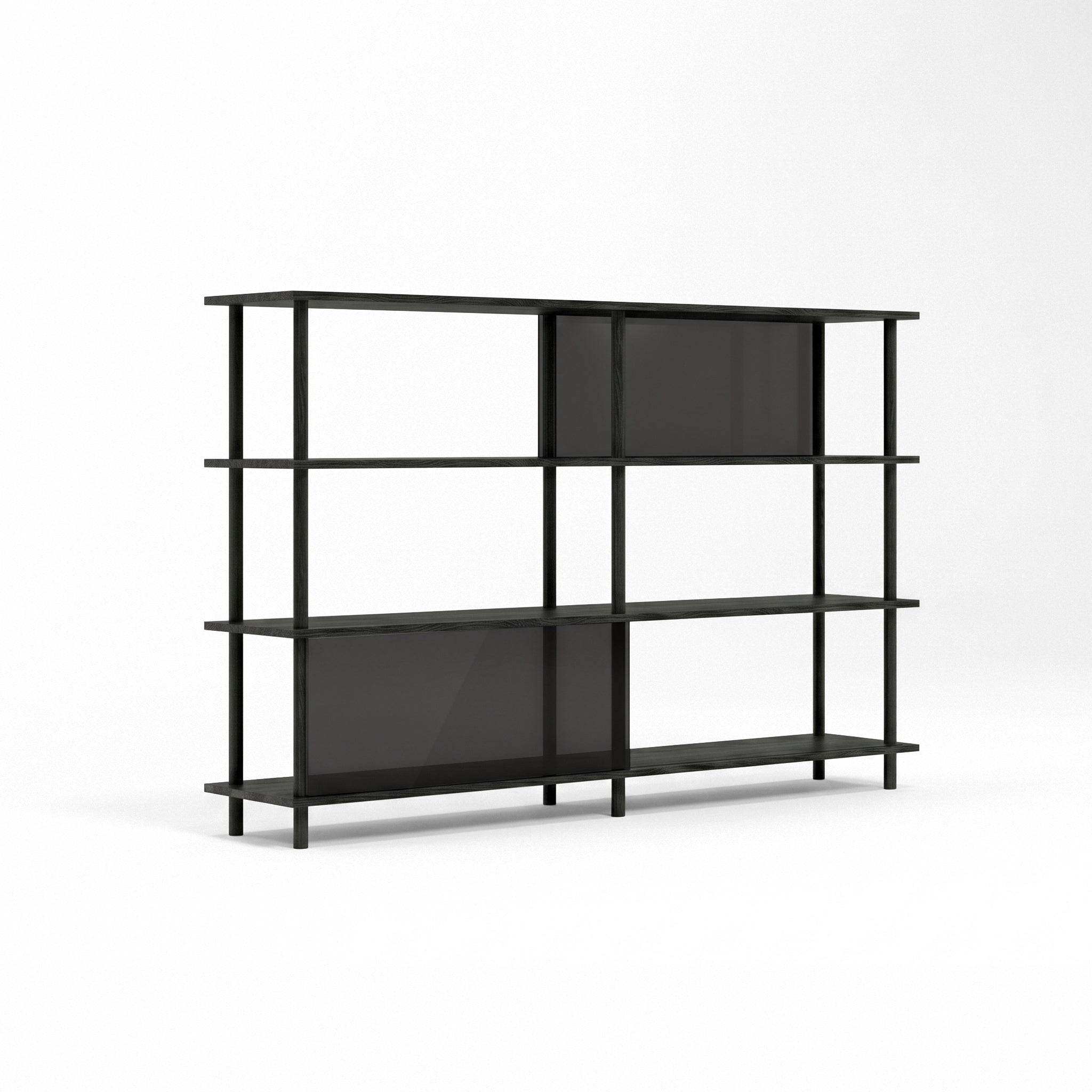 4-Tier Plexiglass Shelving Unit
