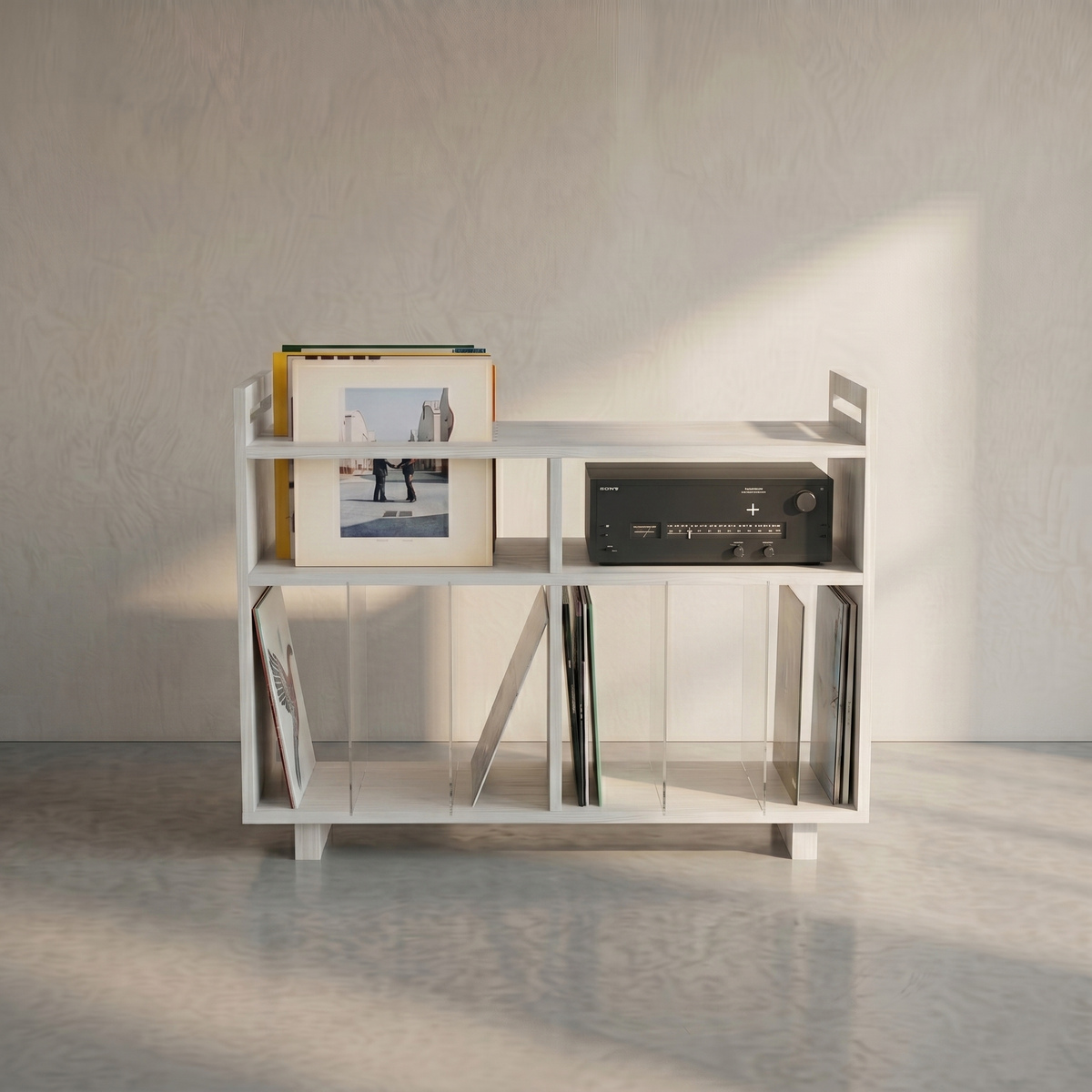 Vinyl Record Display & Turntable Stand