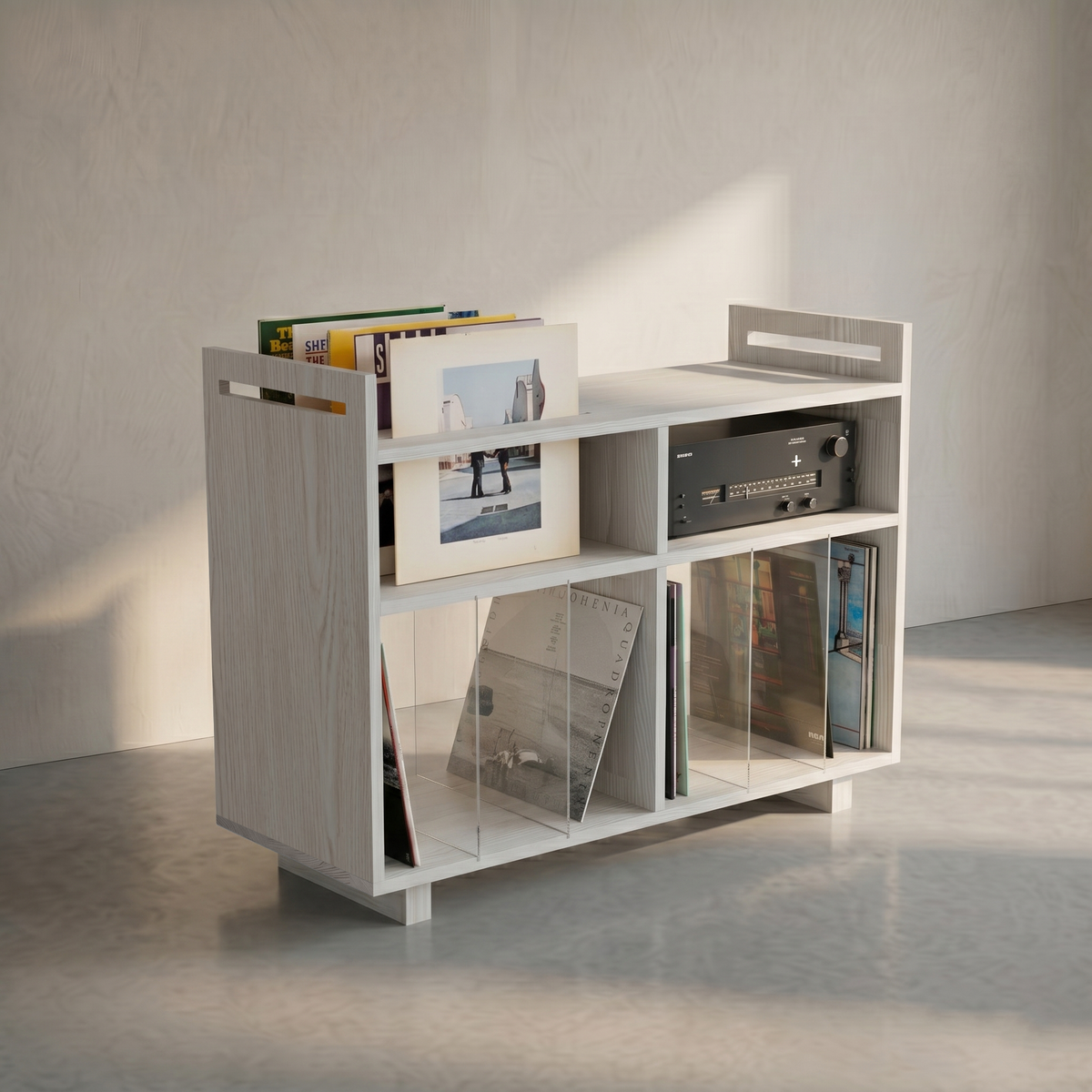 Vinyl Record Display & Turntable Stand