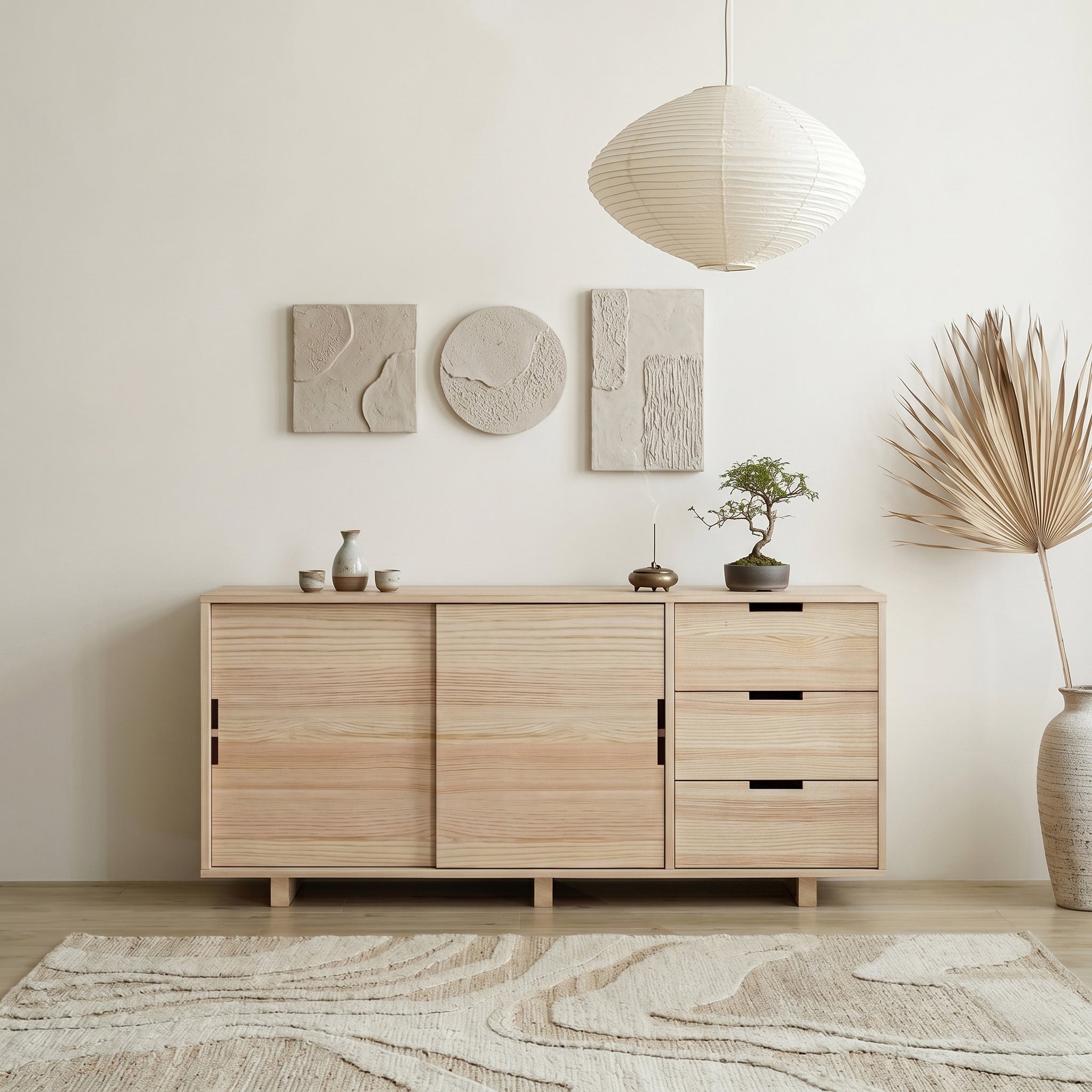 Solid Wood Drawer Sideboard