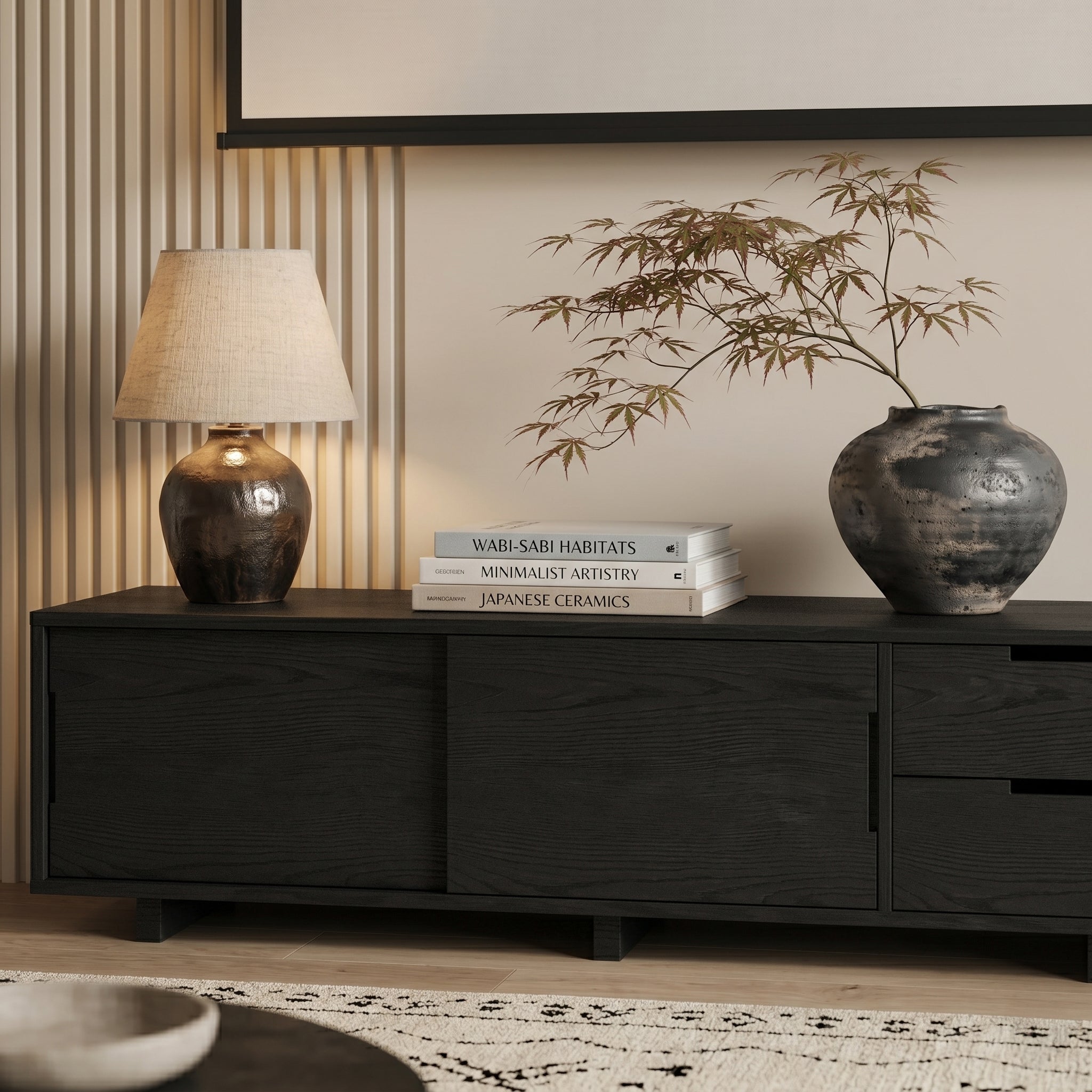 Media Console with Drawers