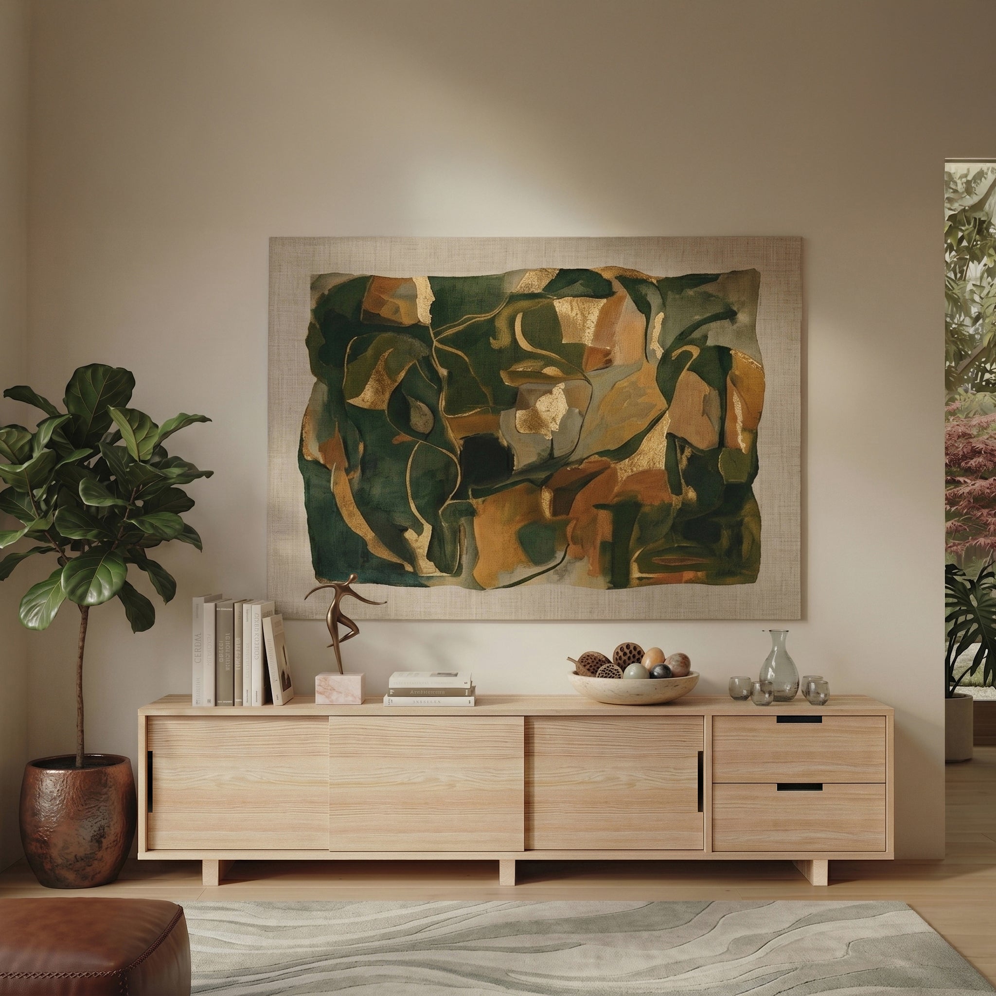 Media Console with Drawers
