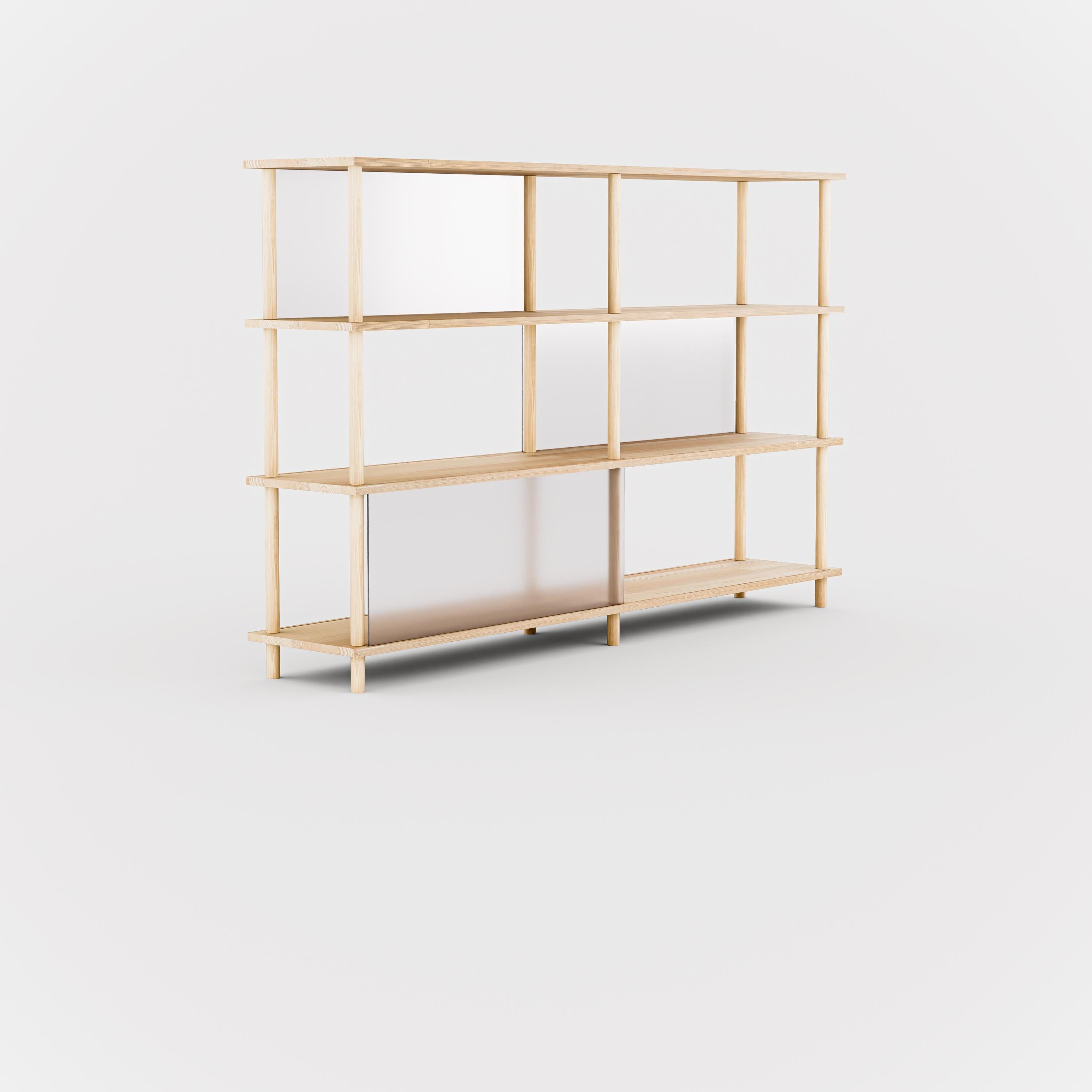 4-Tier Plexiglass Shelving Unit