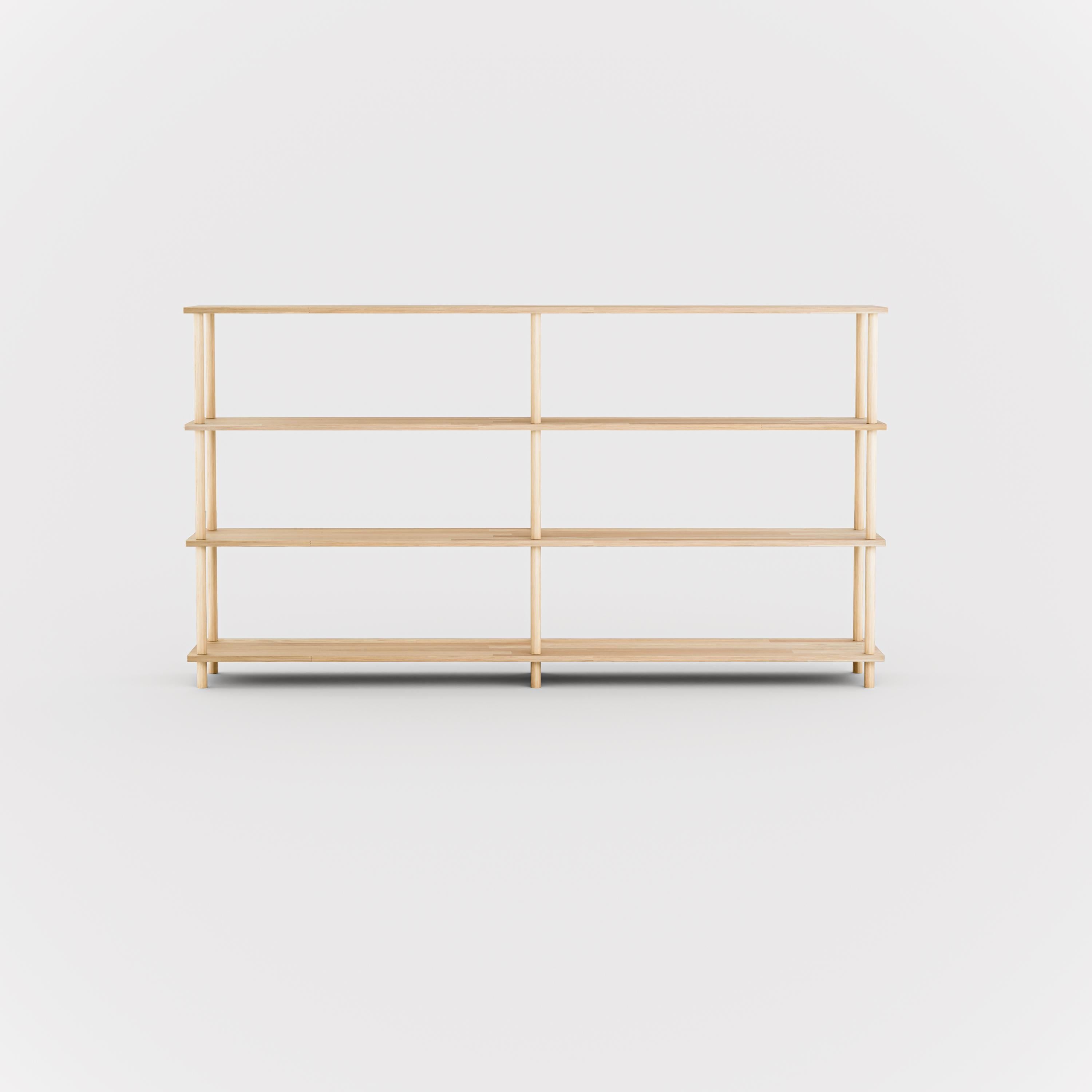 Solid Wood 4-Tier Shelving Unit