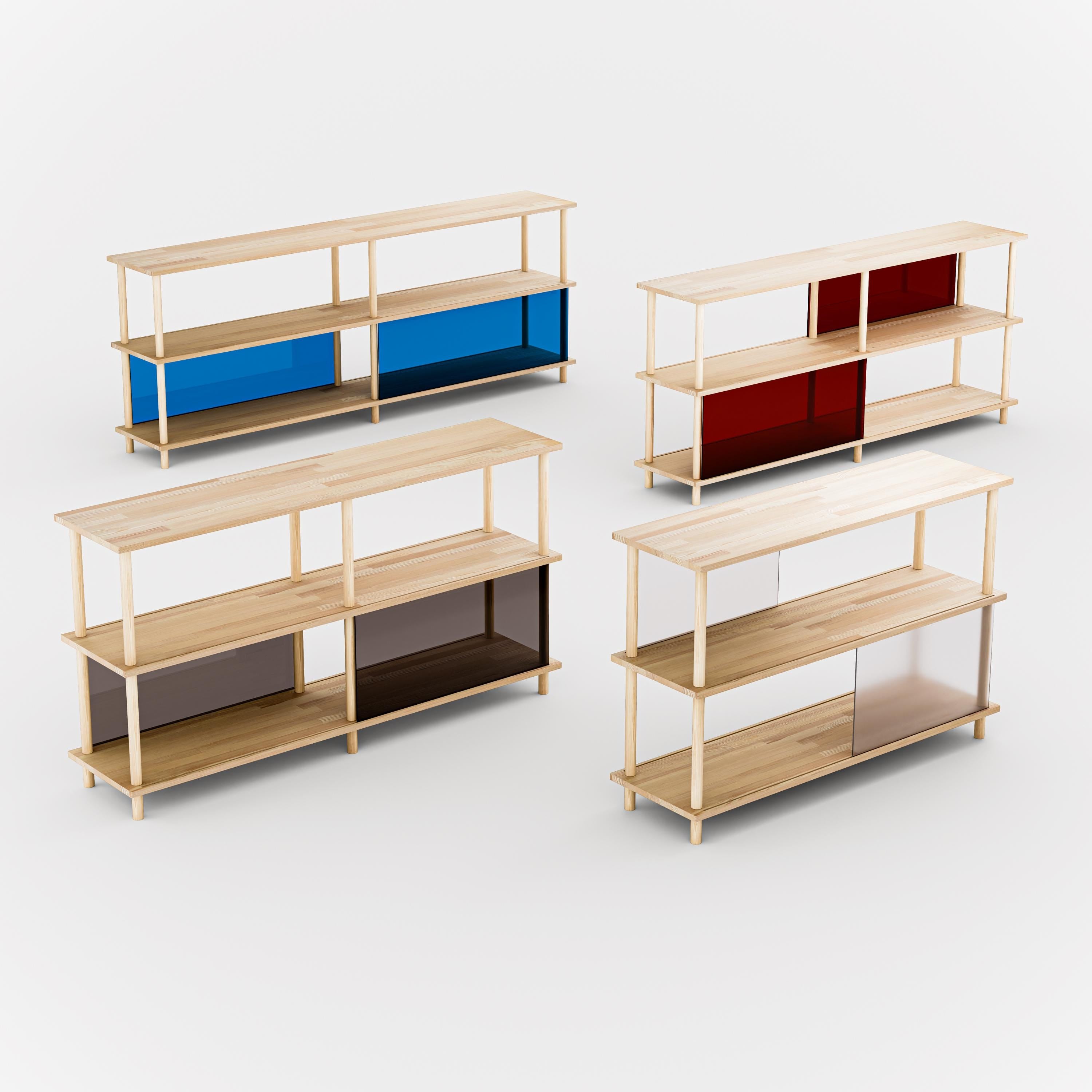 3-Tier Plexiglass Shelving Unit