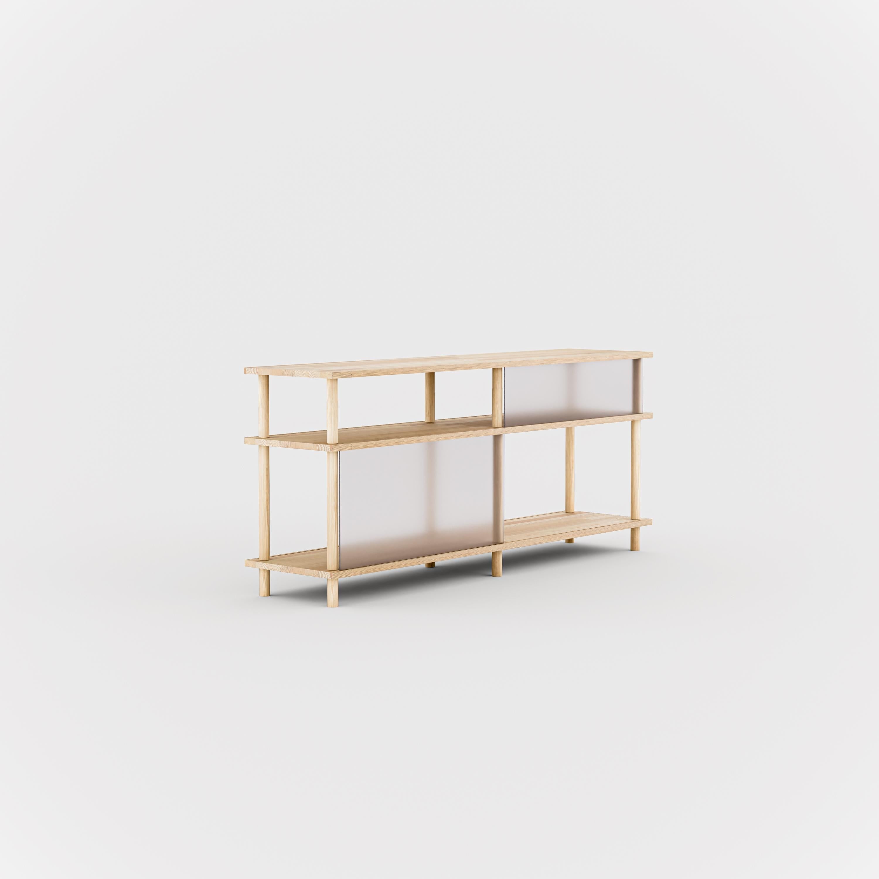 3-Tier Plexiglass Low Shelving Unit