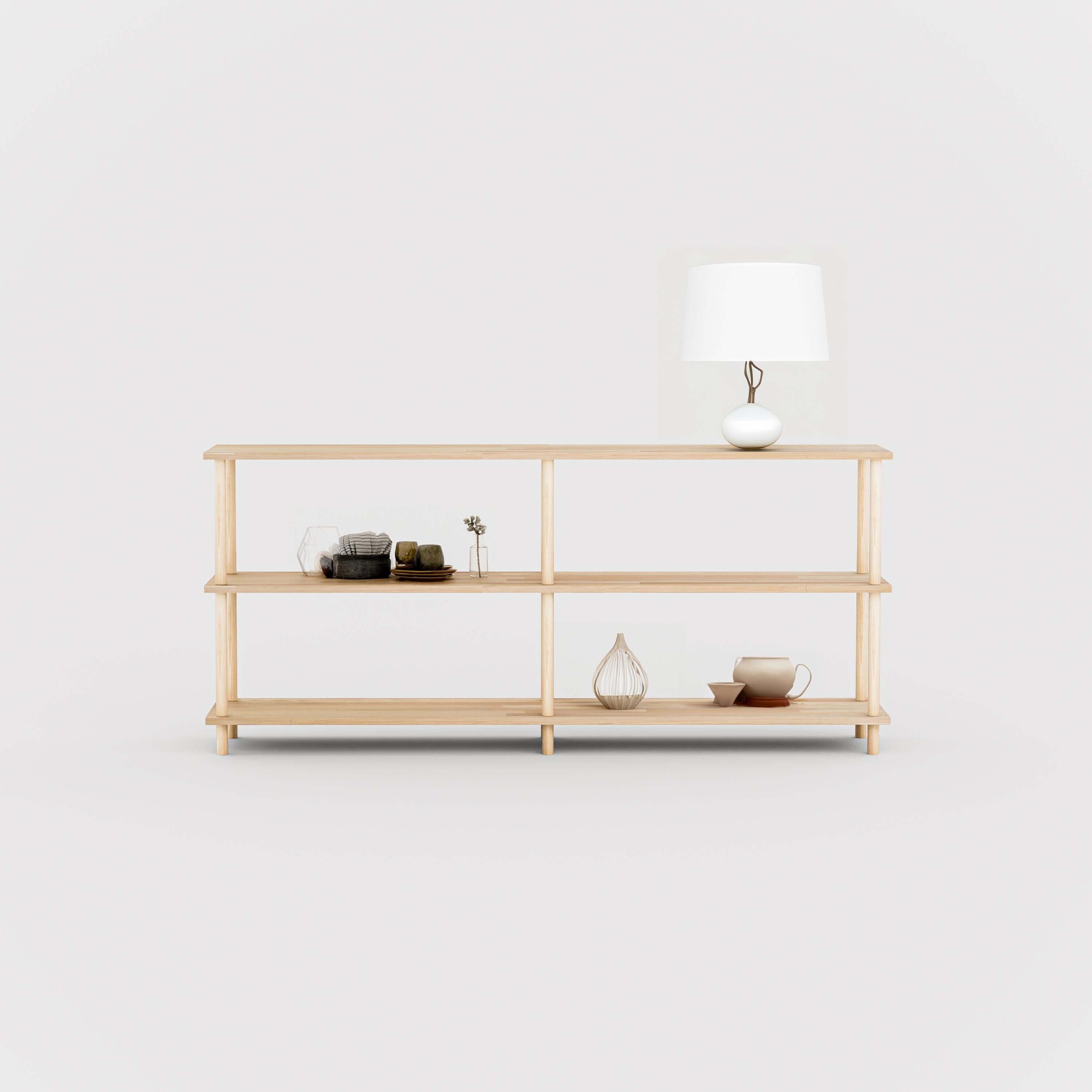 Solid Wood 3-Tier Shelving Unit