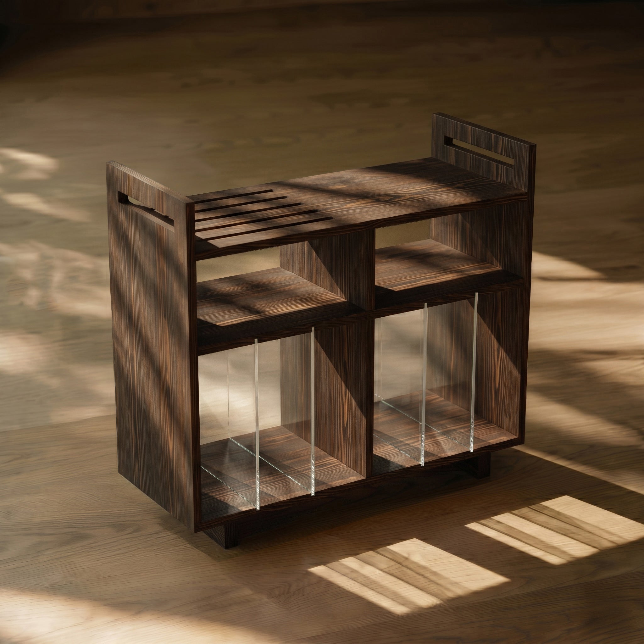 Vinyl Record Display & Turntable Stand