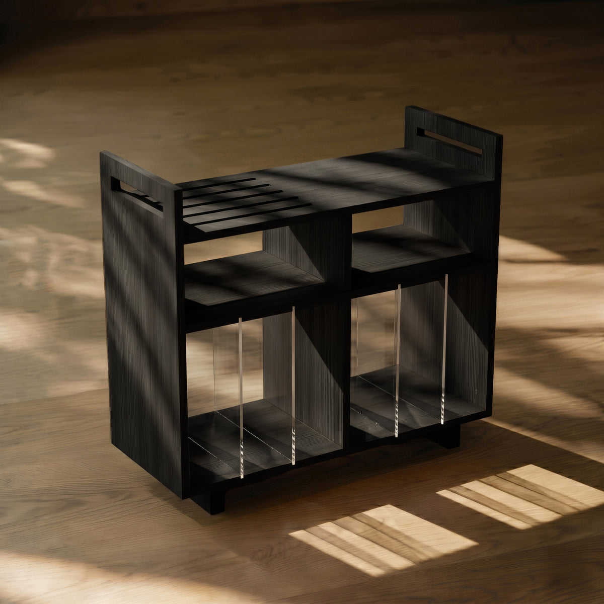 Vinyl Record Display & Turntable Stand
