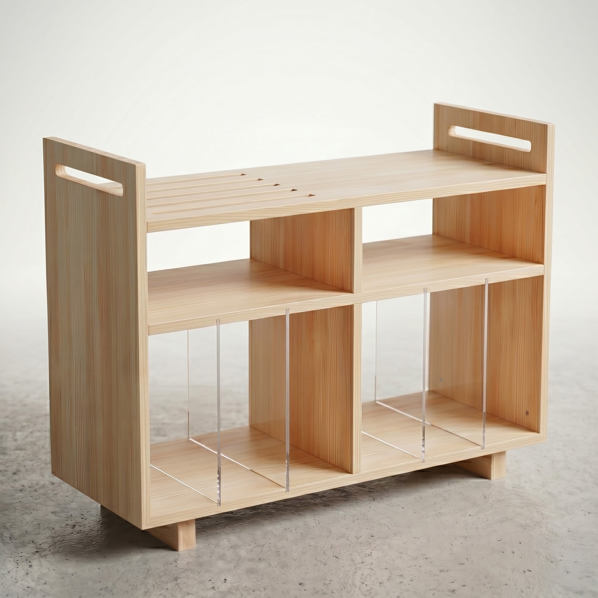 Vinyl Record Display & Turntable Stand