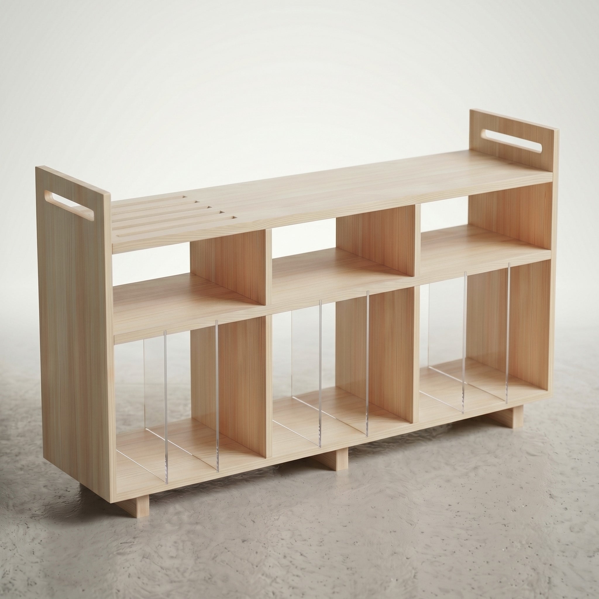 Vinyl Record Display & Turntable Stand