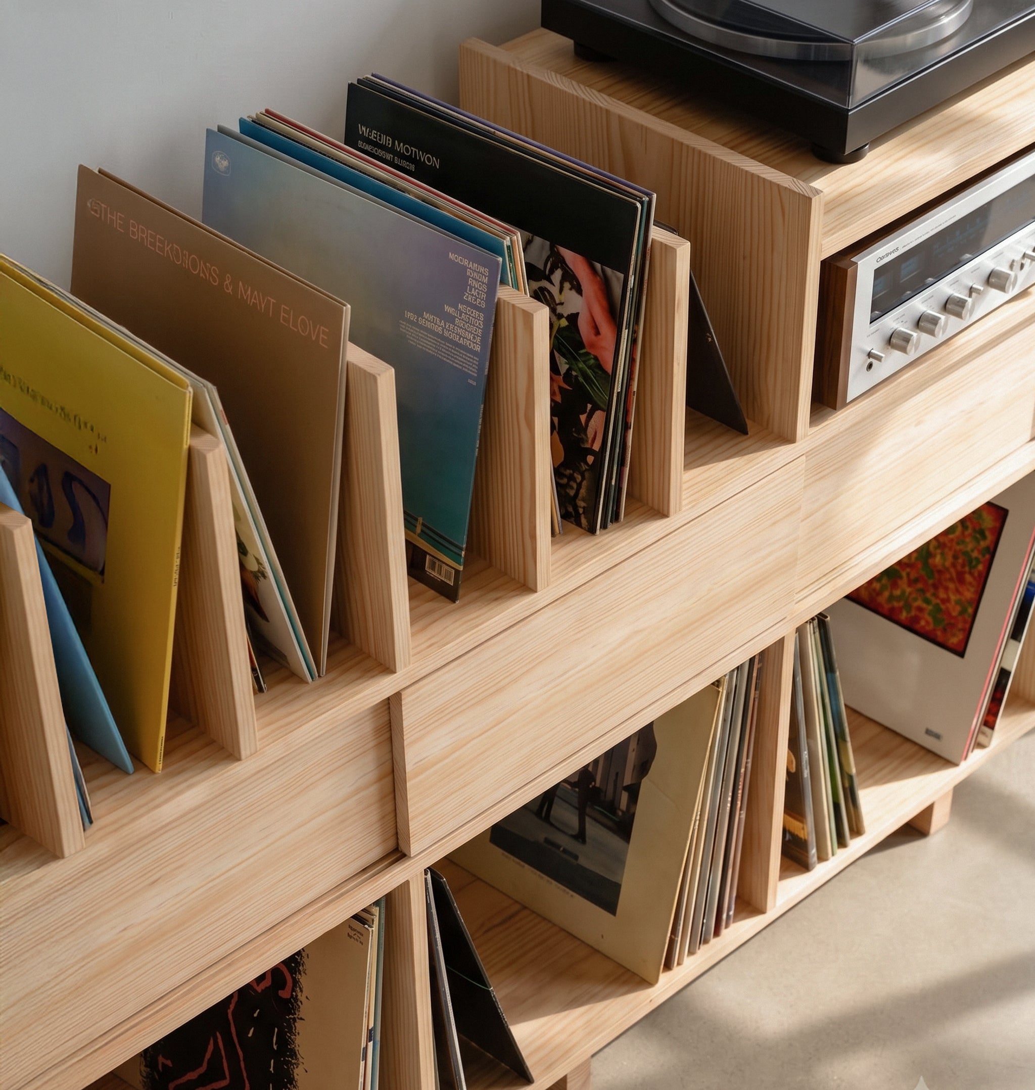 Vinyl Record Display Stand & Storage
